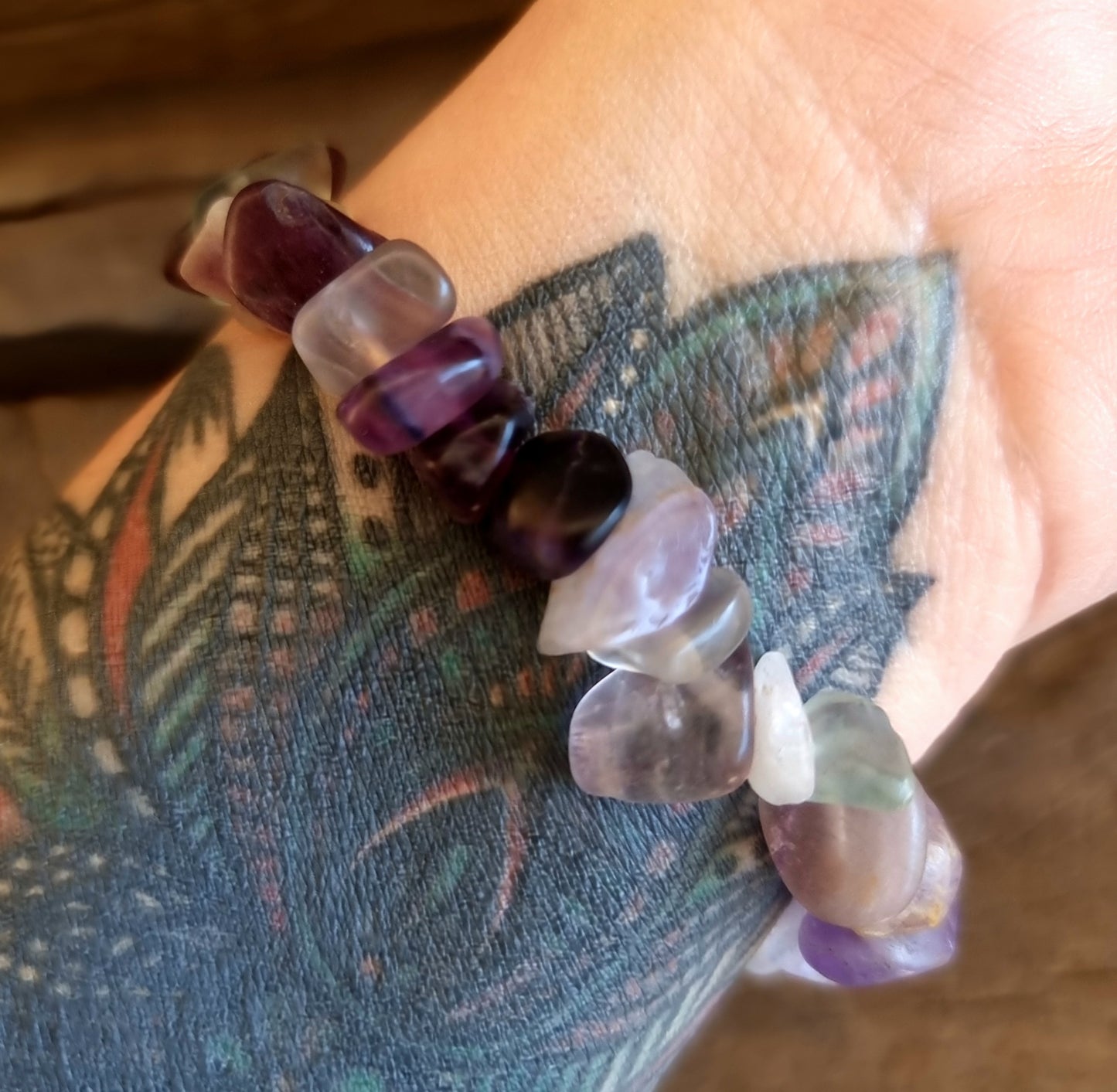 FLUORITE CHIPPED BRACELET - EMOTIONAL BALANCE