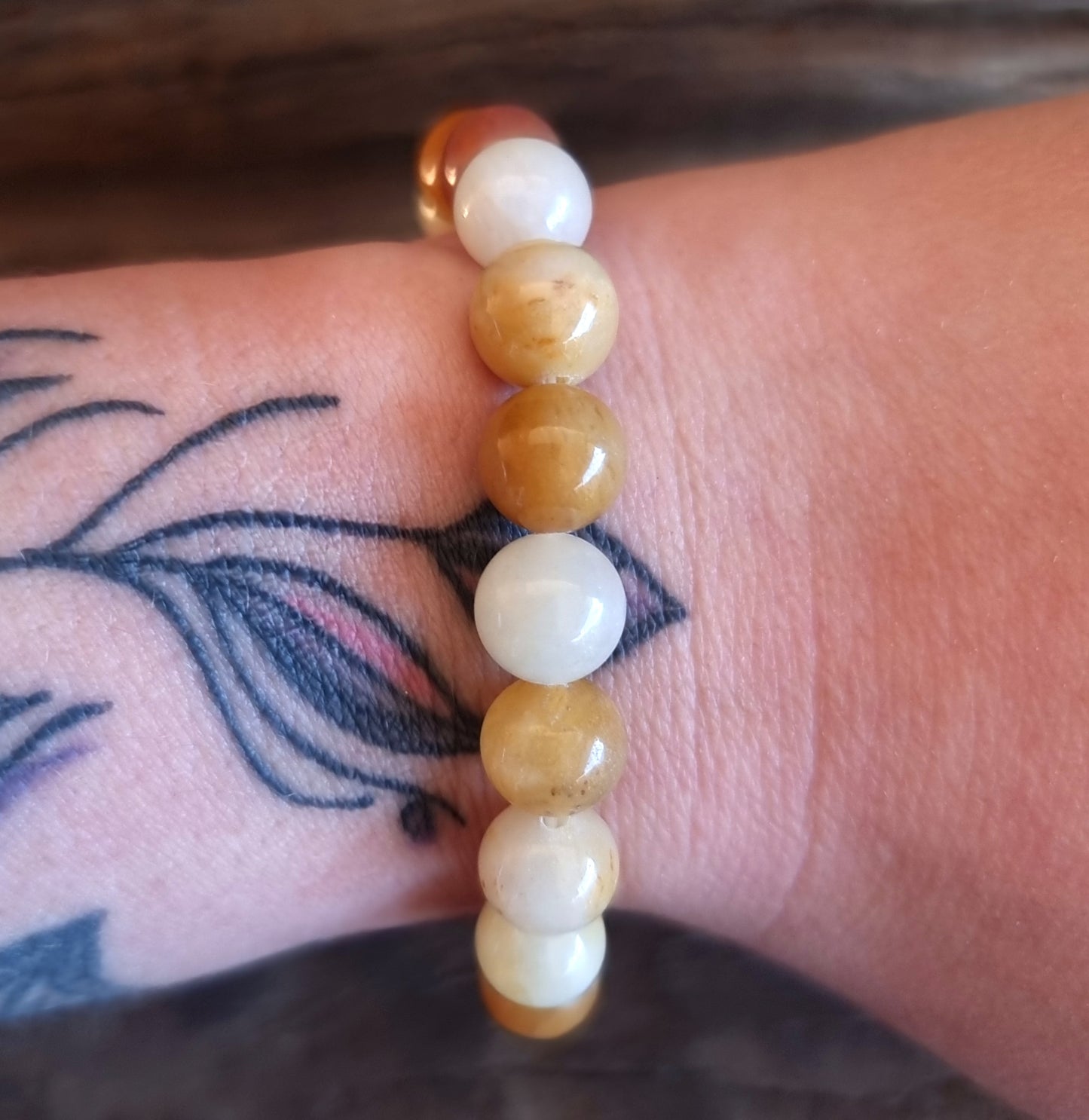 YELLOW TOPAZ ENERGY BRACELET 8 mm - WEALTH & ABUNDANCE