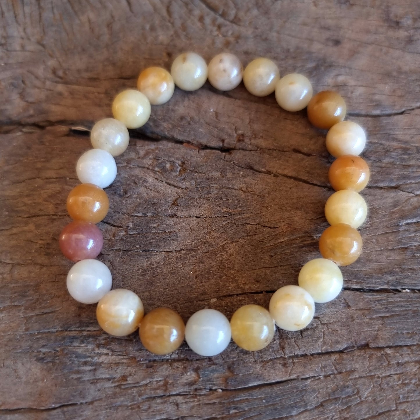 YELLOW TOPAZ ENERGY BRACELET 8 mm - WEALTH & ABUNDANCE