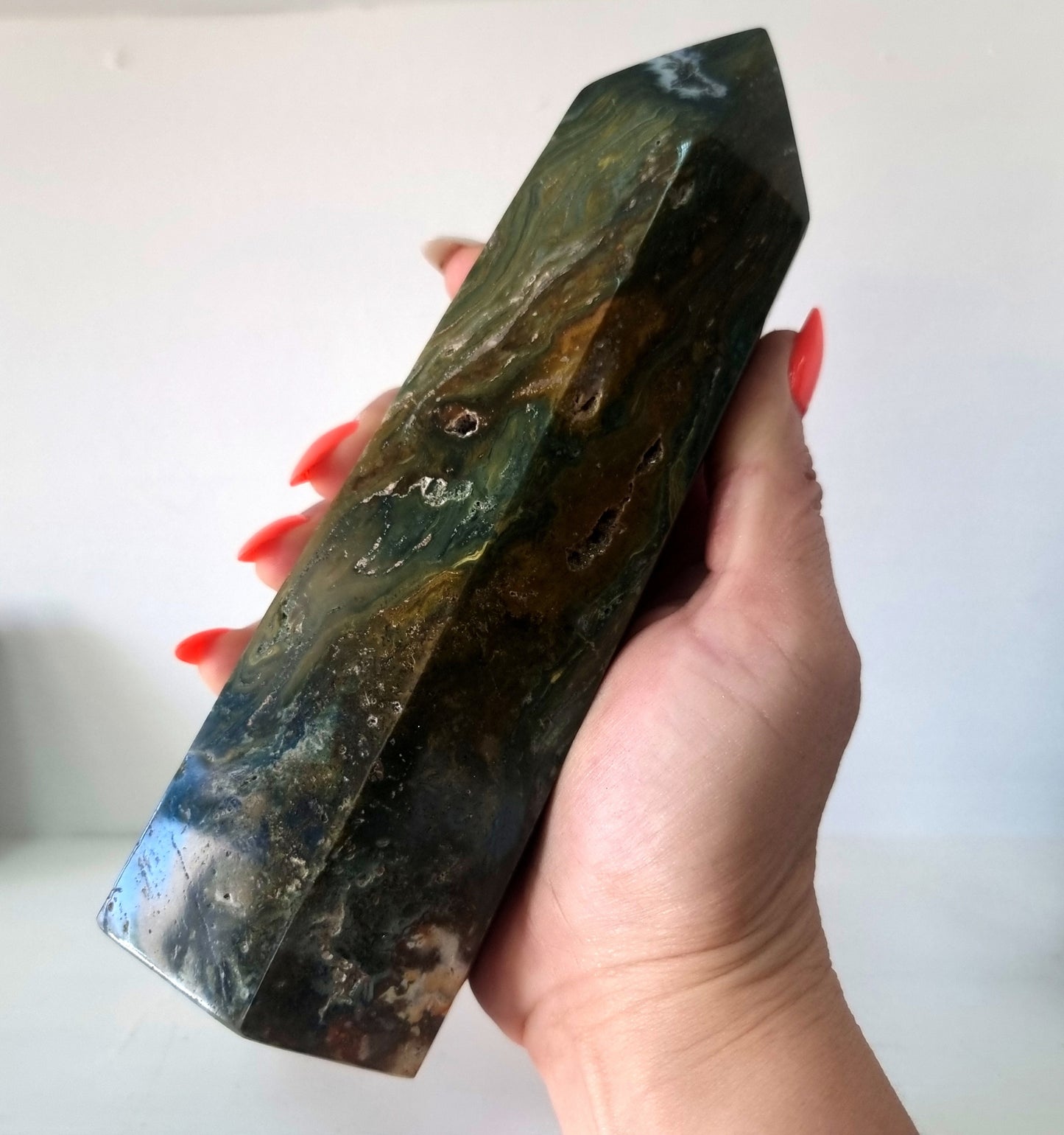 OCEAN JASPER POLISHED TOWER 18 x 6cm