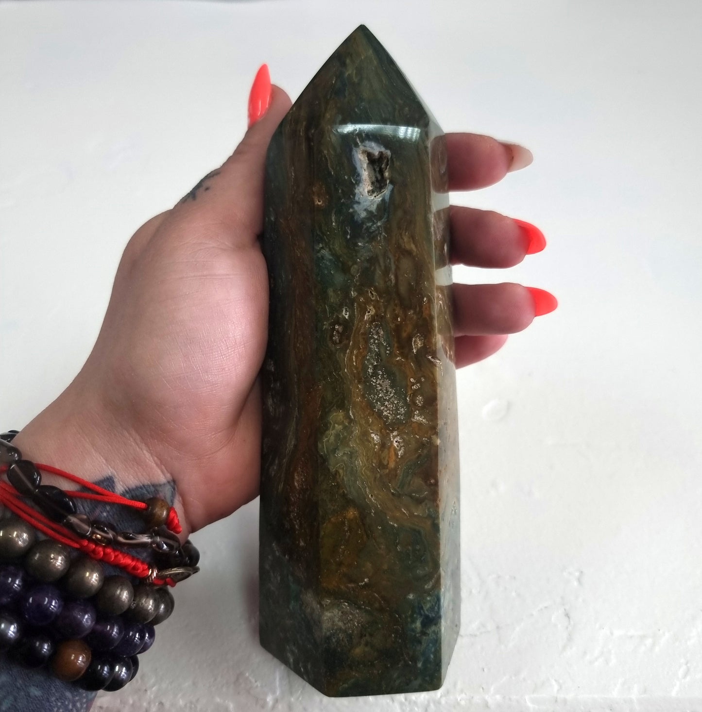 OCEAN JASPER POLISHED TOWER 18 x 6cm