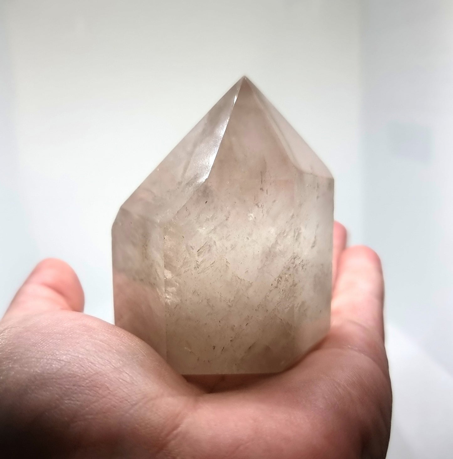 SMOKY PHANTOM QUARTZ TOWER POINT 220g - GROUNDING & PROTECTION