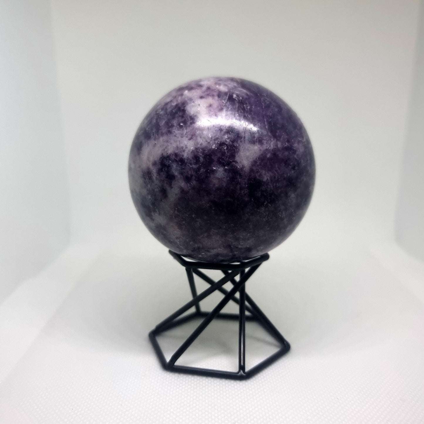 LEPIDOLITE POLISHED SPHERE 6 cm - AKASHIC RECORDS
