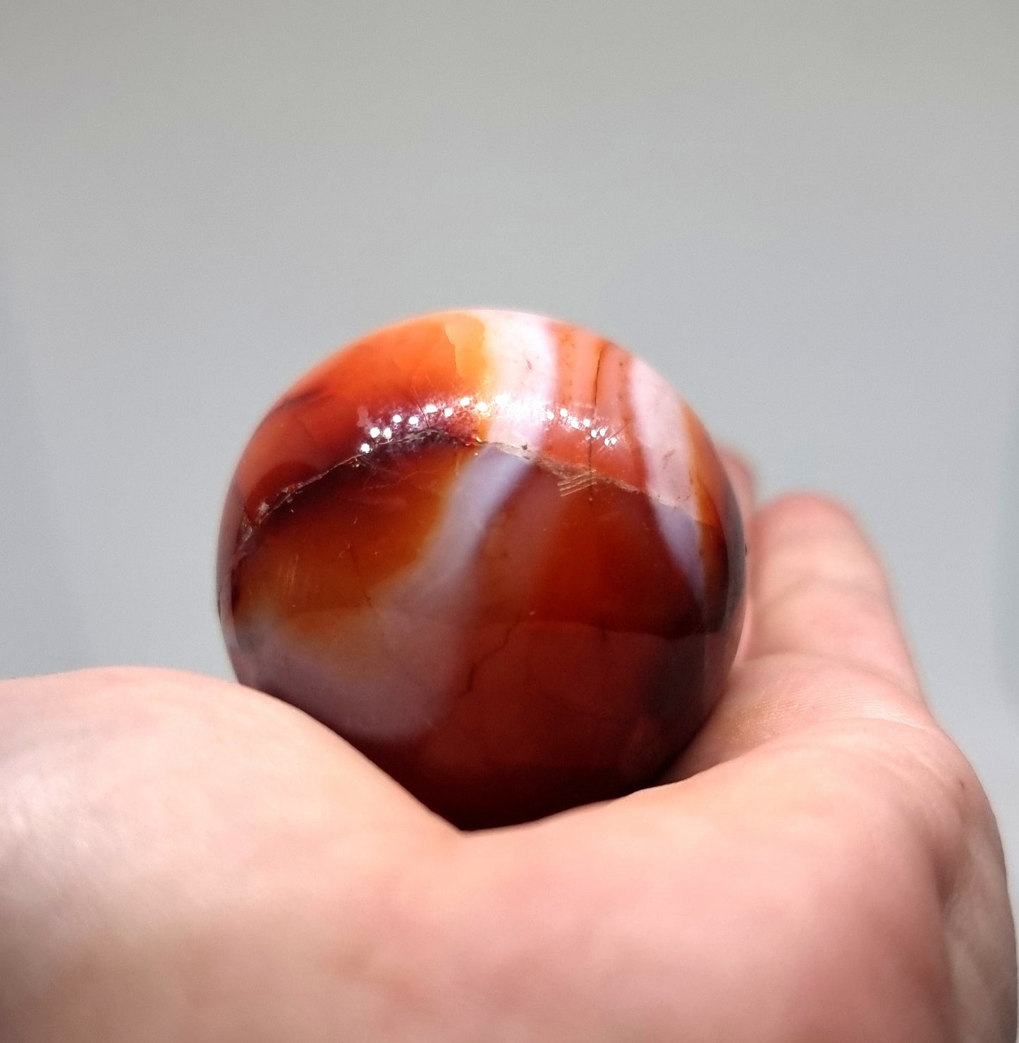 CARNELIAN POLISHED SPHERE (A) 5 cm - CREATIVITY
