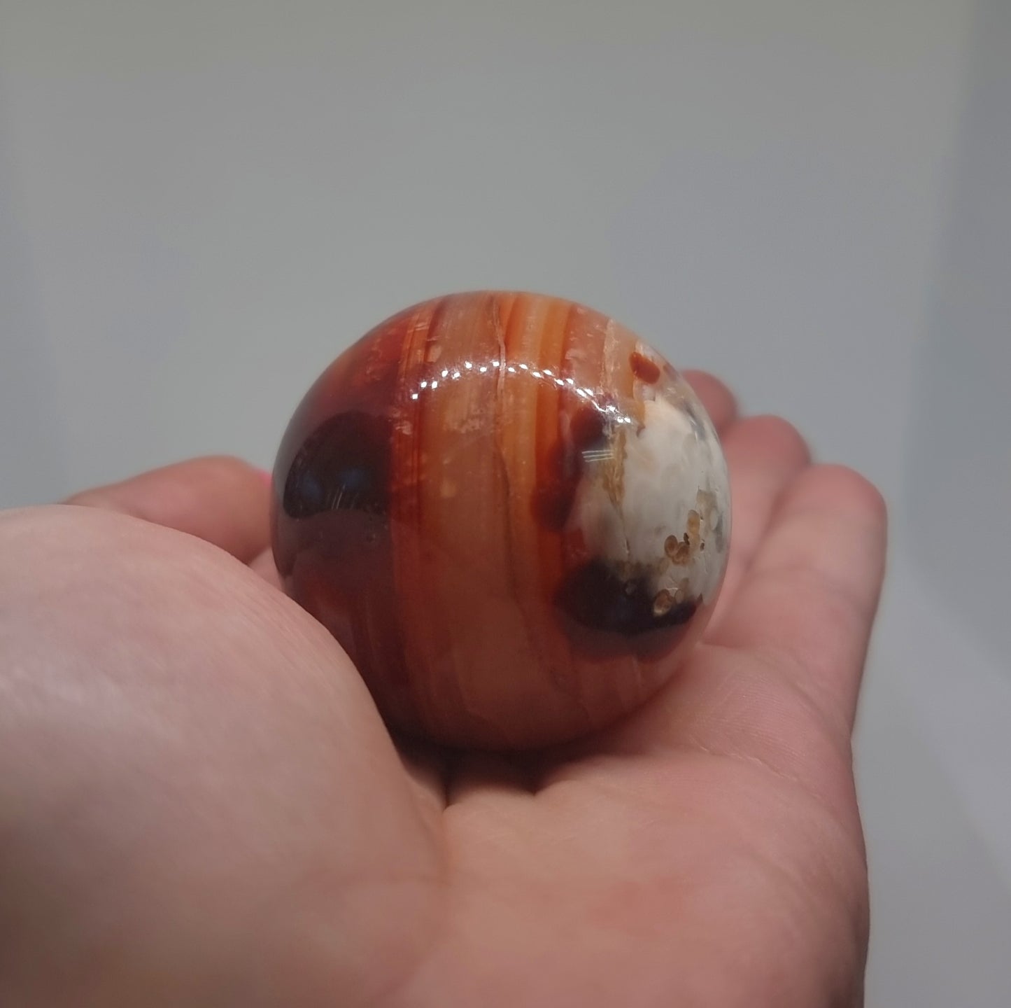 CARNELIAN POLISHED SPHERE (A) 4 cm - CREATIVITY