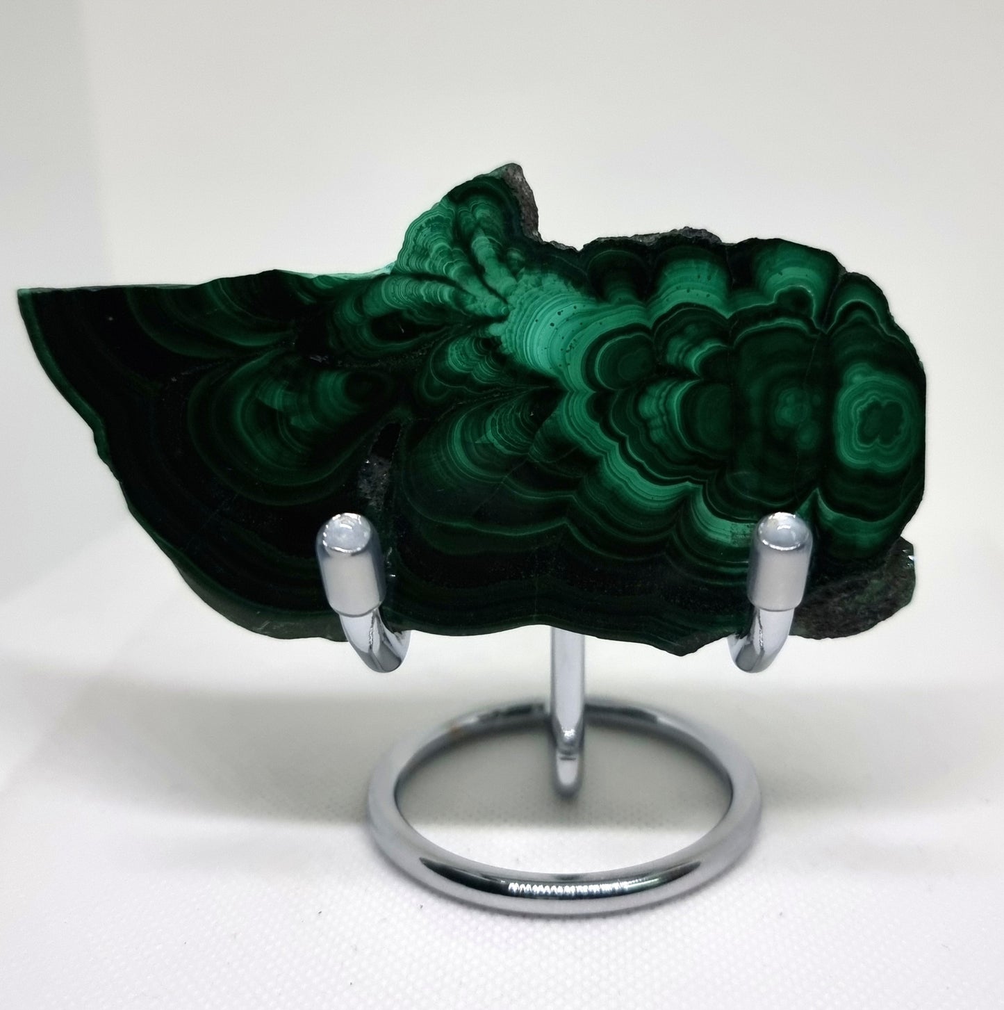FLOWER MALACHITE POLISHED SLICE 118 g - HEART HEALER