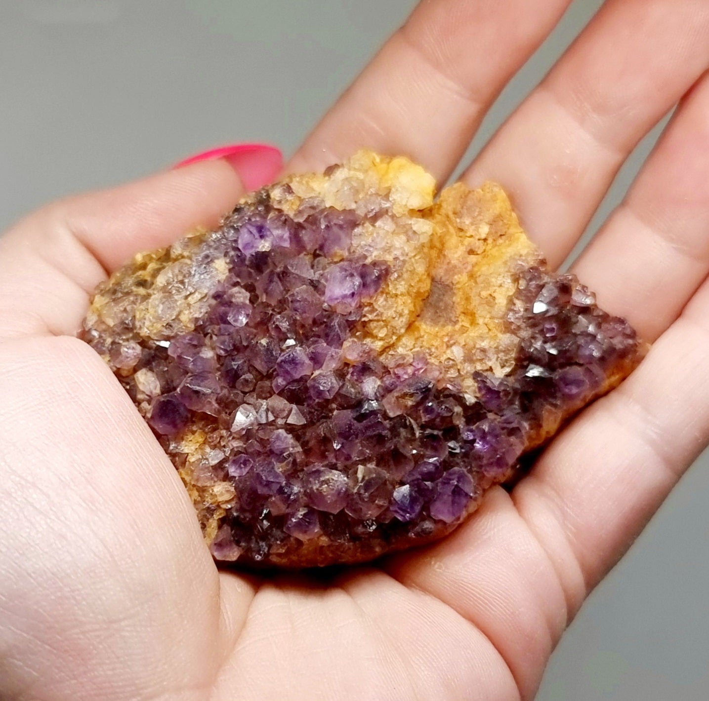 NATURAL DARK AMETHYST CLUSTER FROM KWAGGAFONTEIN 71g
