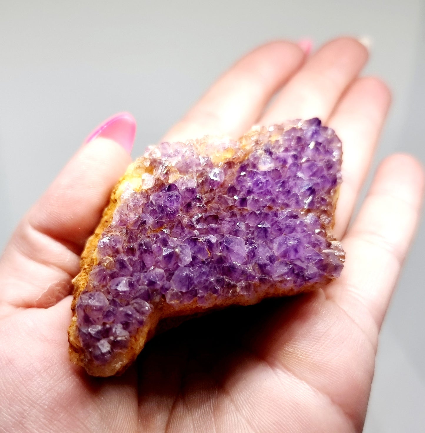 NATURAL DARK AMETHYST CLUSTER FROM KWAGGAFONTEIN 95g