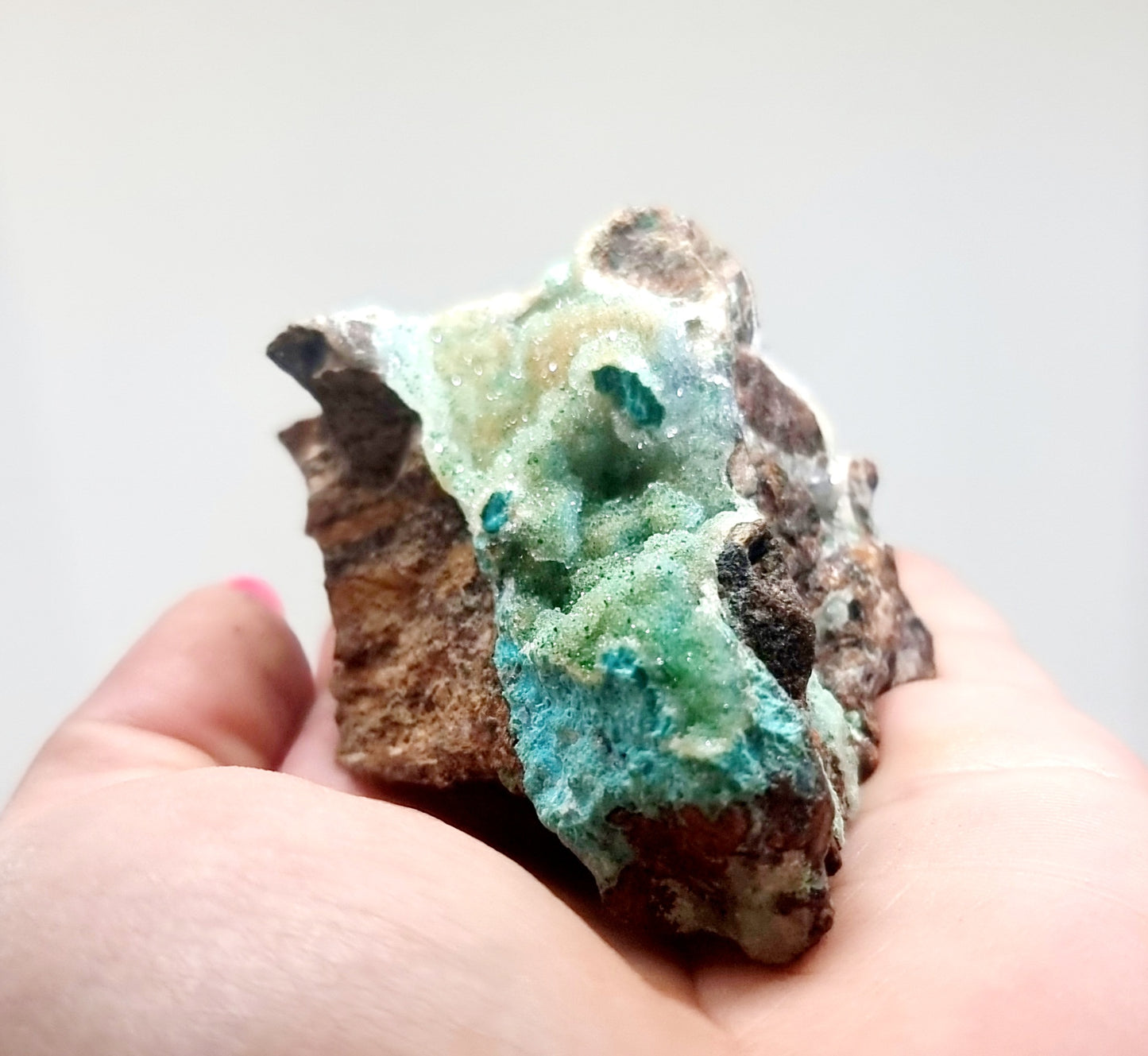 NATURAL DRUZY CHRYSOCOLLA SPECIMEN 111 g - PERSONAL POWER