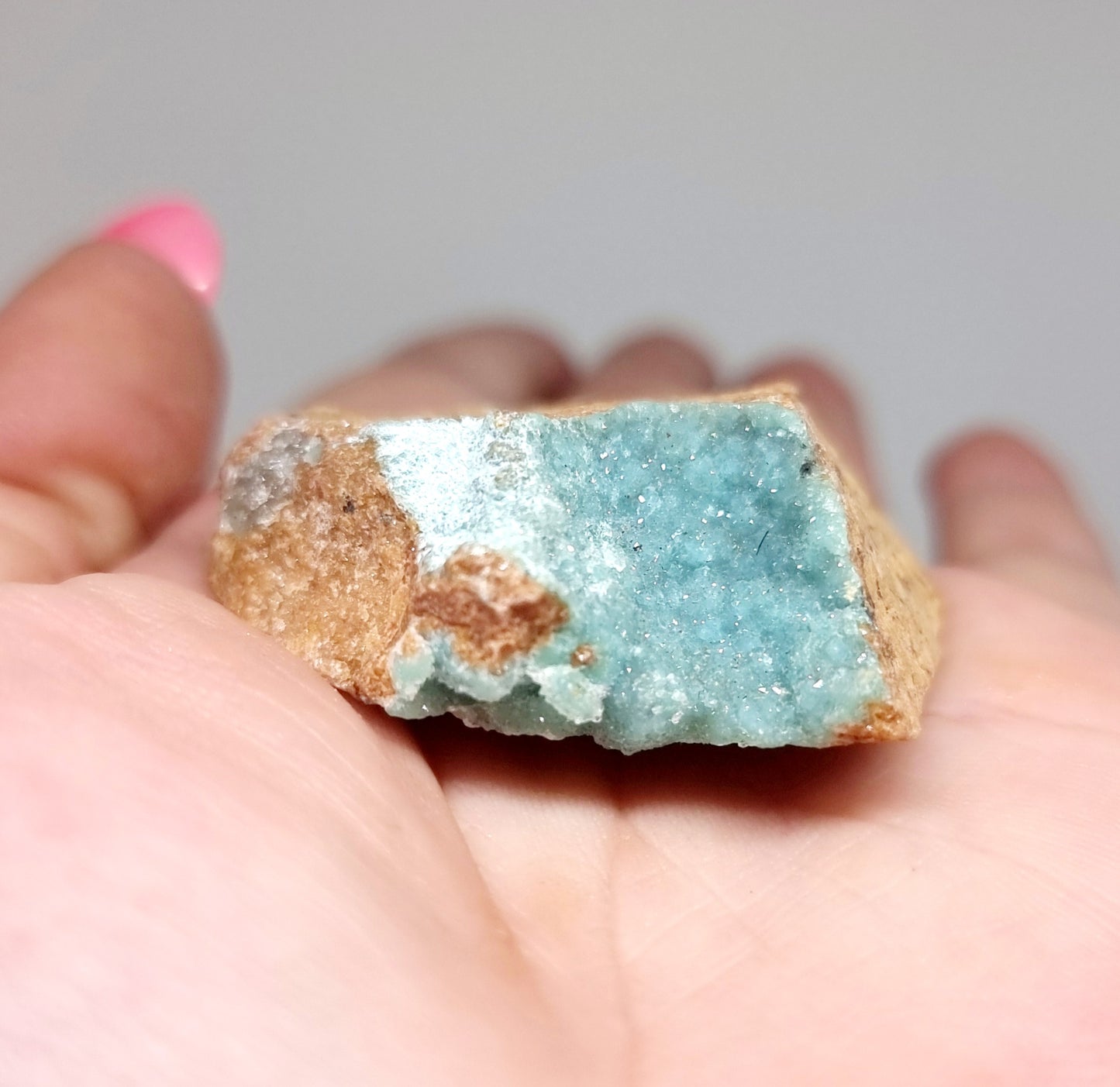 NATURAL DRUZY CHRYSOCOLLA SPECIMEN 36 g - PERSONAL POWER