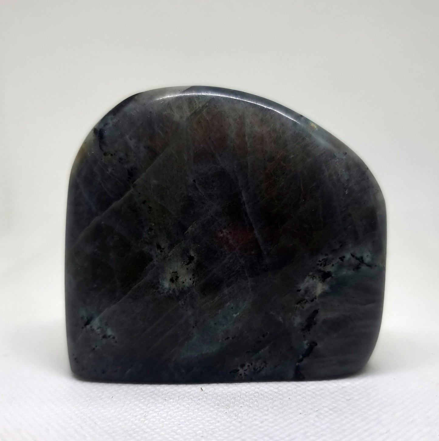 RARE POLISHED PURPLE SUNSET LABRADORITE FREEFORM 289g - CLAIRVOYANCE