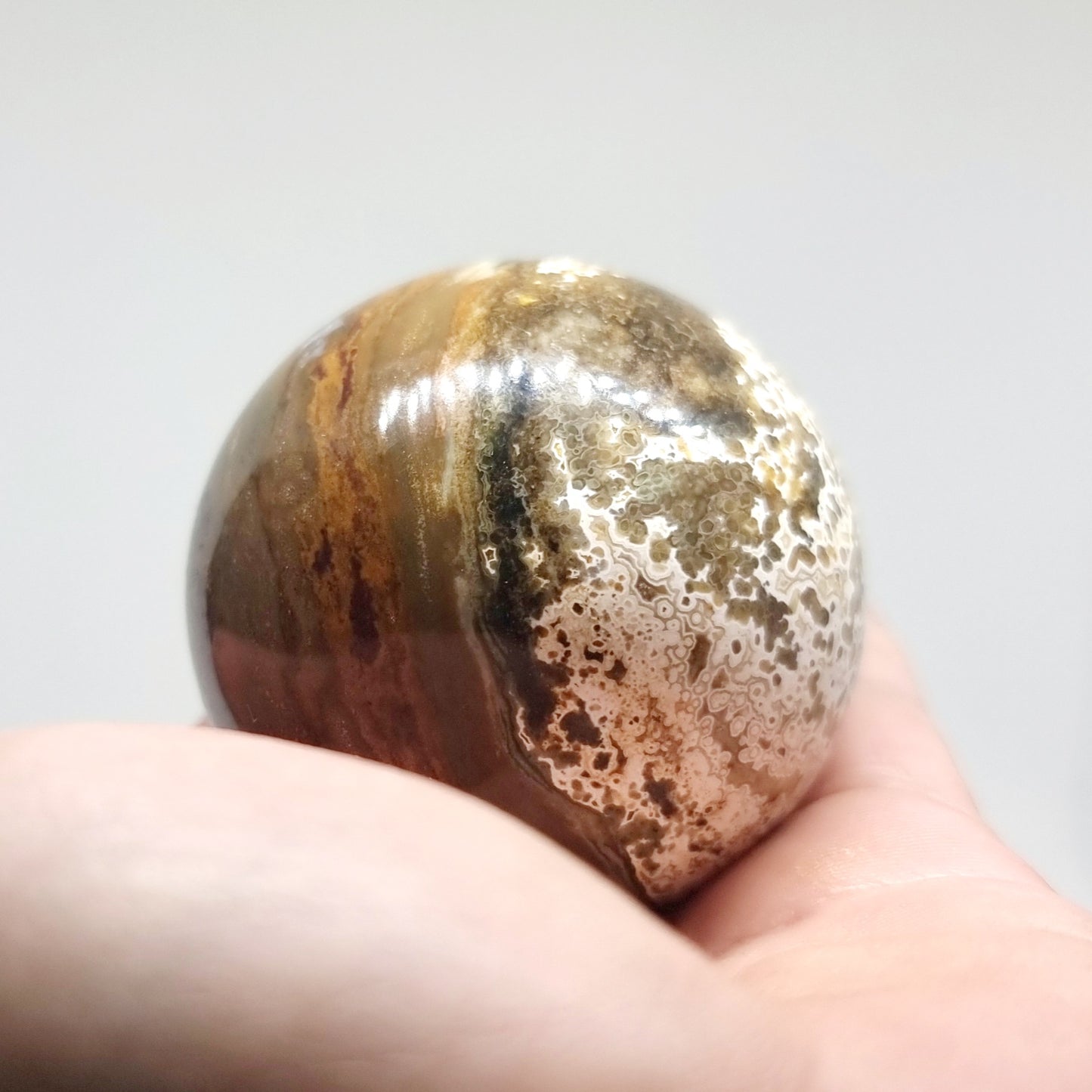 OCEAN JASPER POLISHED SPHERE (C) 6 cm - SELF EXPRESSION
