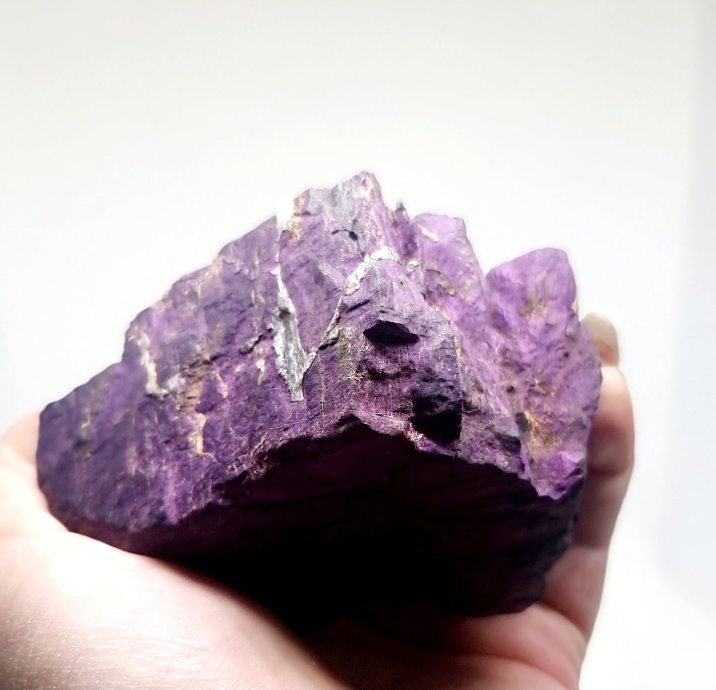 NATURAL ROUGH PURPERITE SPECIMEN 309 g - PSYCHIC PROTECTION / ASCENSION