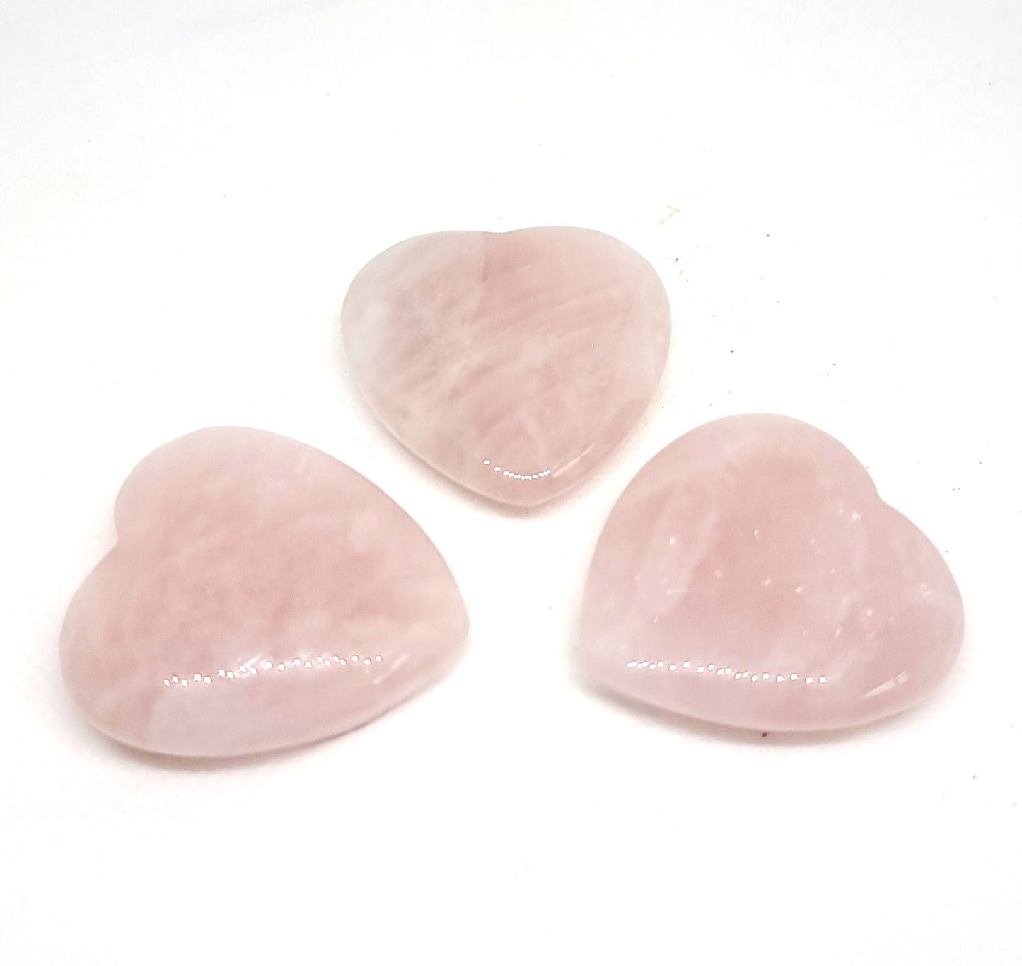 ROSE QUARTZ POLISHED GEMMY HEART 4 cm - UNCONDITIONAL LOVE