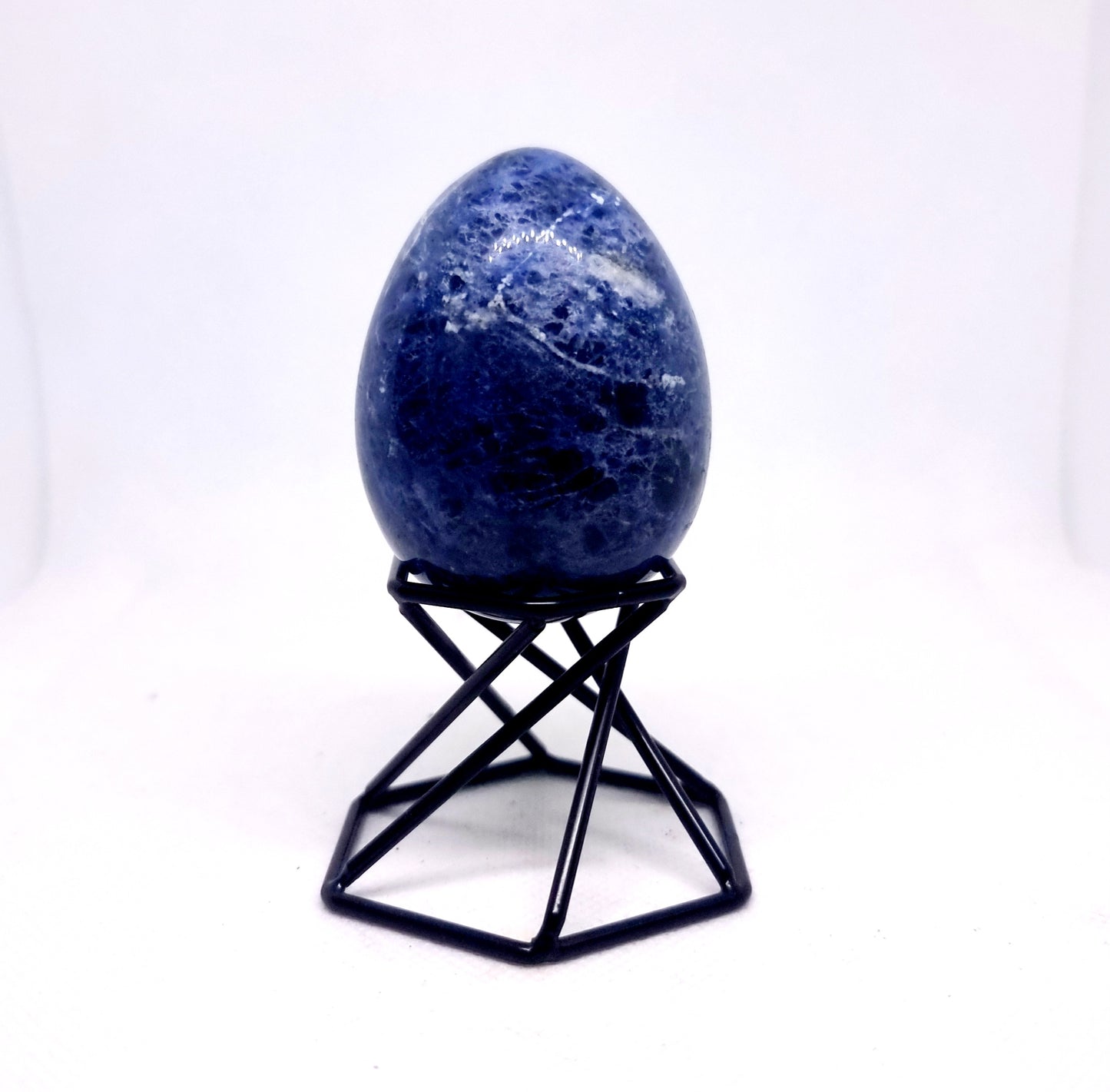 SODALITE POLISHED EGG 147 g - EMOTIONAL WELL BEING
