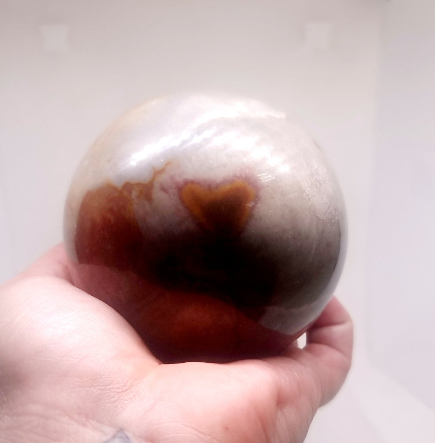 POLYCHROME JASPER POLISHED SPHERE 8 cm - GROUNDING