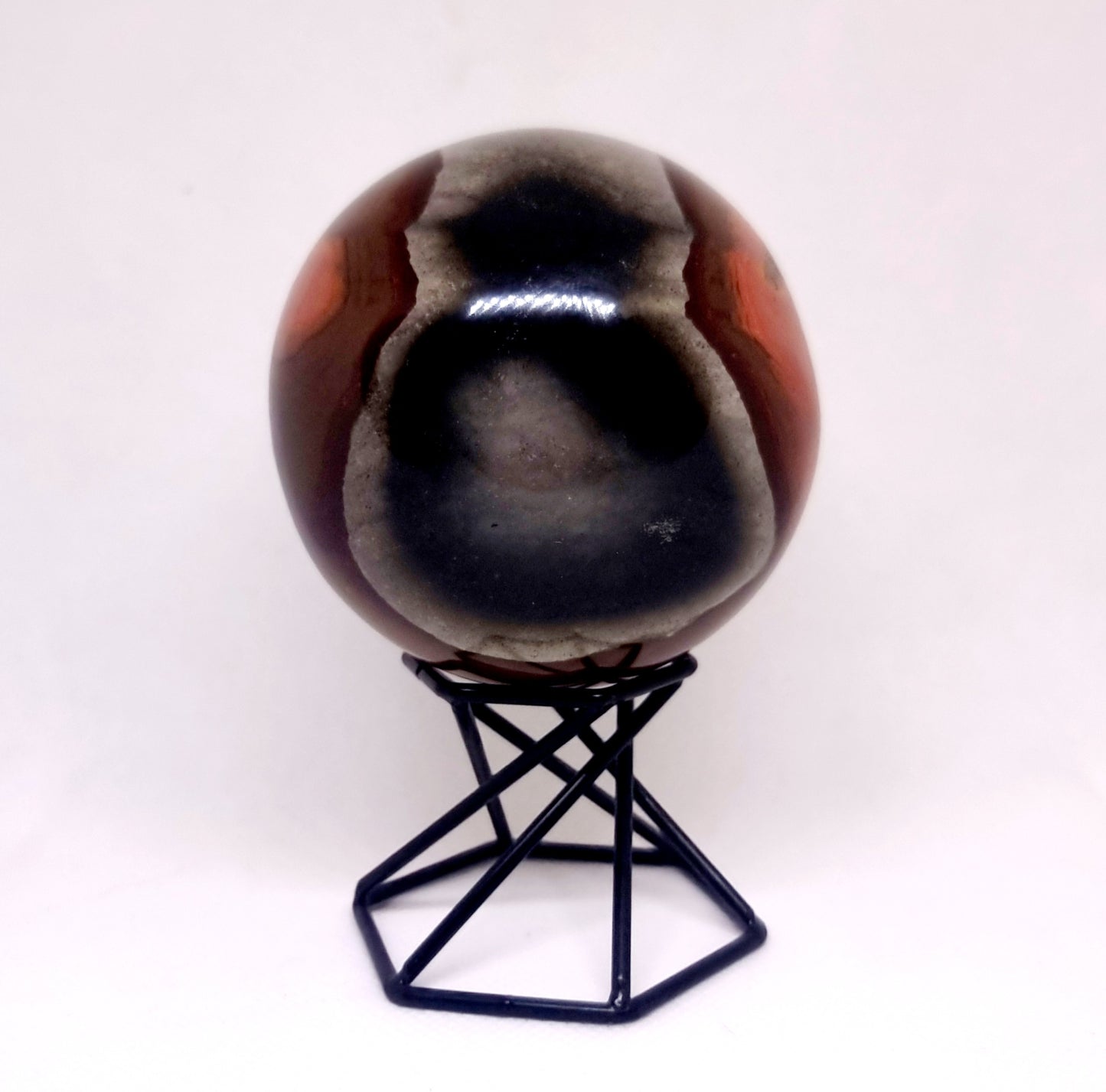 POLYCHROME JASPER POLISHED SPHERE 7 cm - GROUNDING