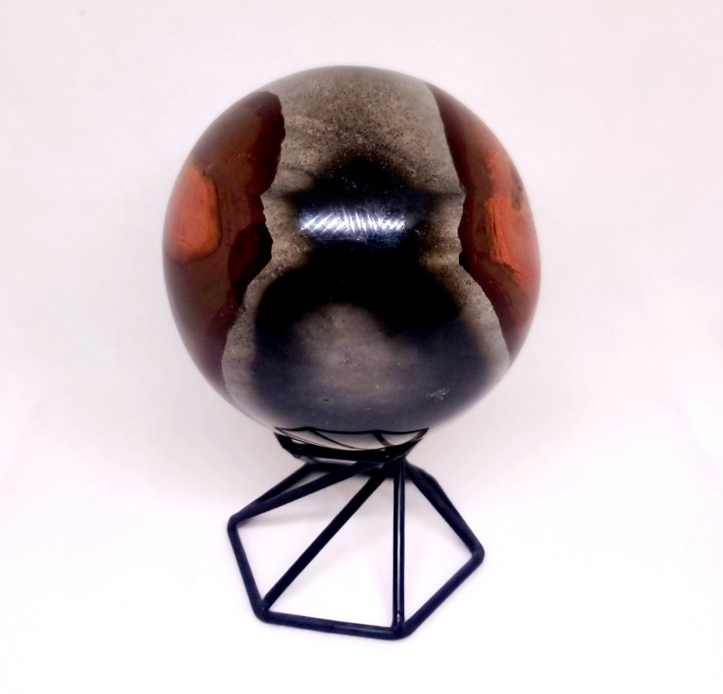 POLYCHROME JASPER POLISHED SPHERE 7 cm - GROUNDING