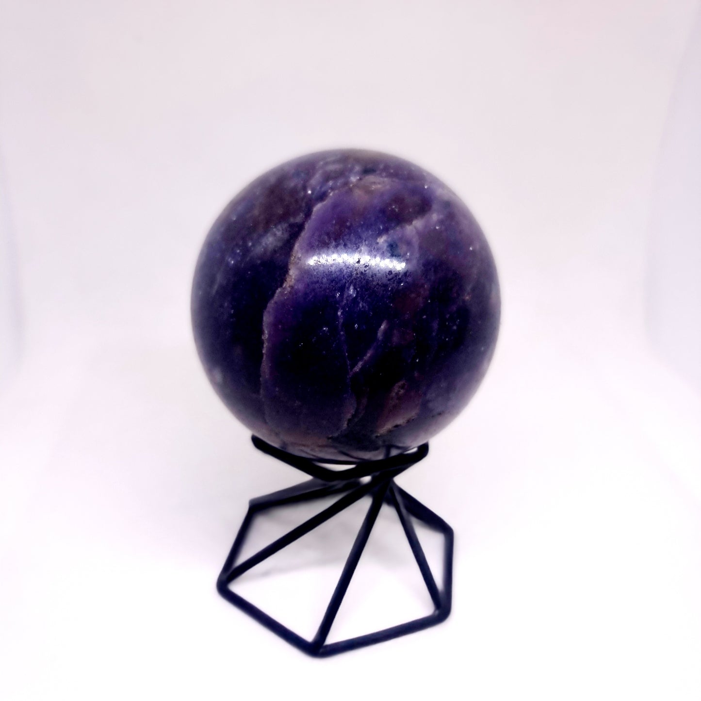LEPIDOLITE POLISHED SPHERE 5 cm ( 356g ) - AKASHIC RECORDS
