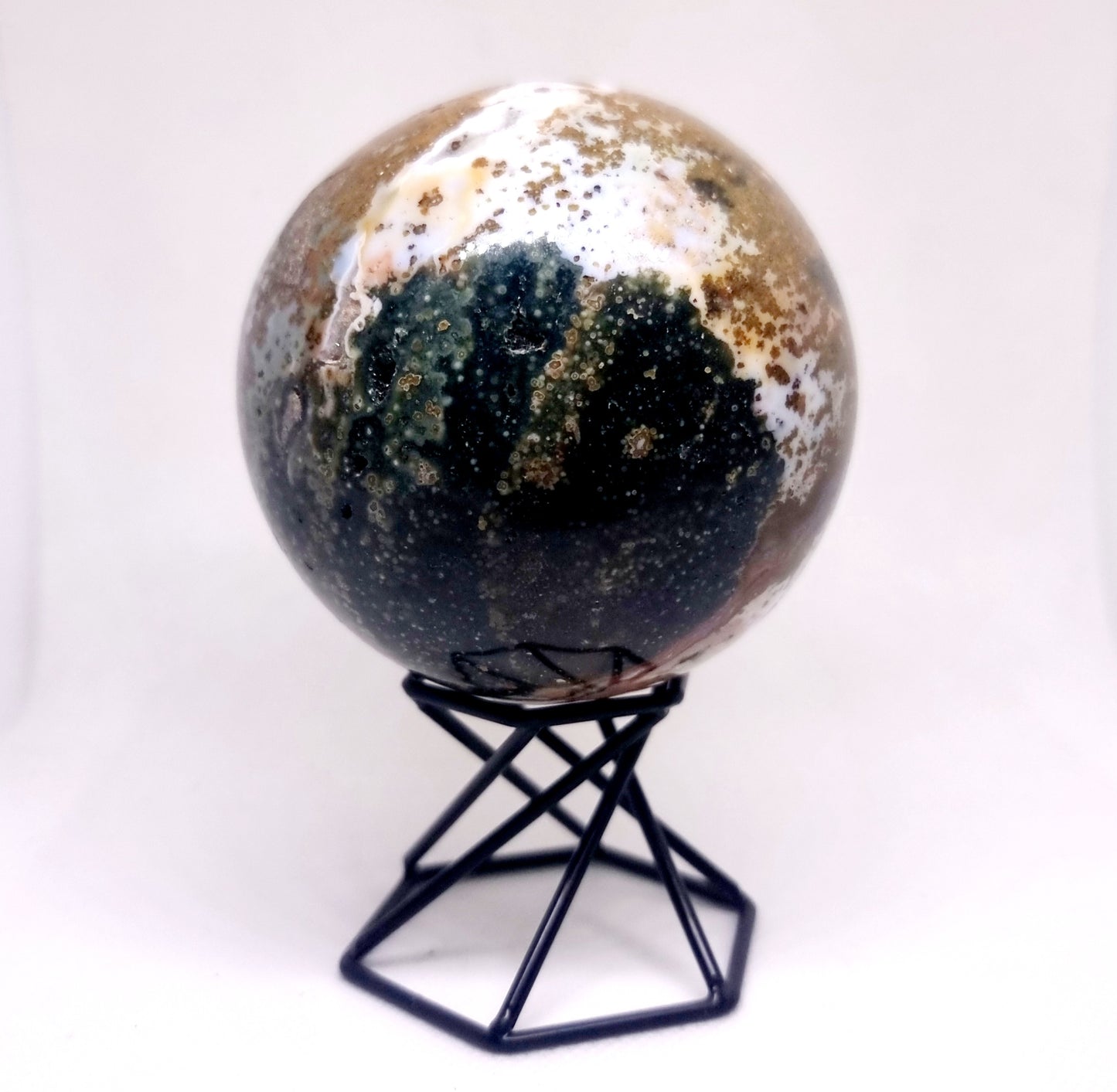 OCEAN JASPER POLISHED SPHERE 8 cm ( 701g ) - SELF EXPRESSION