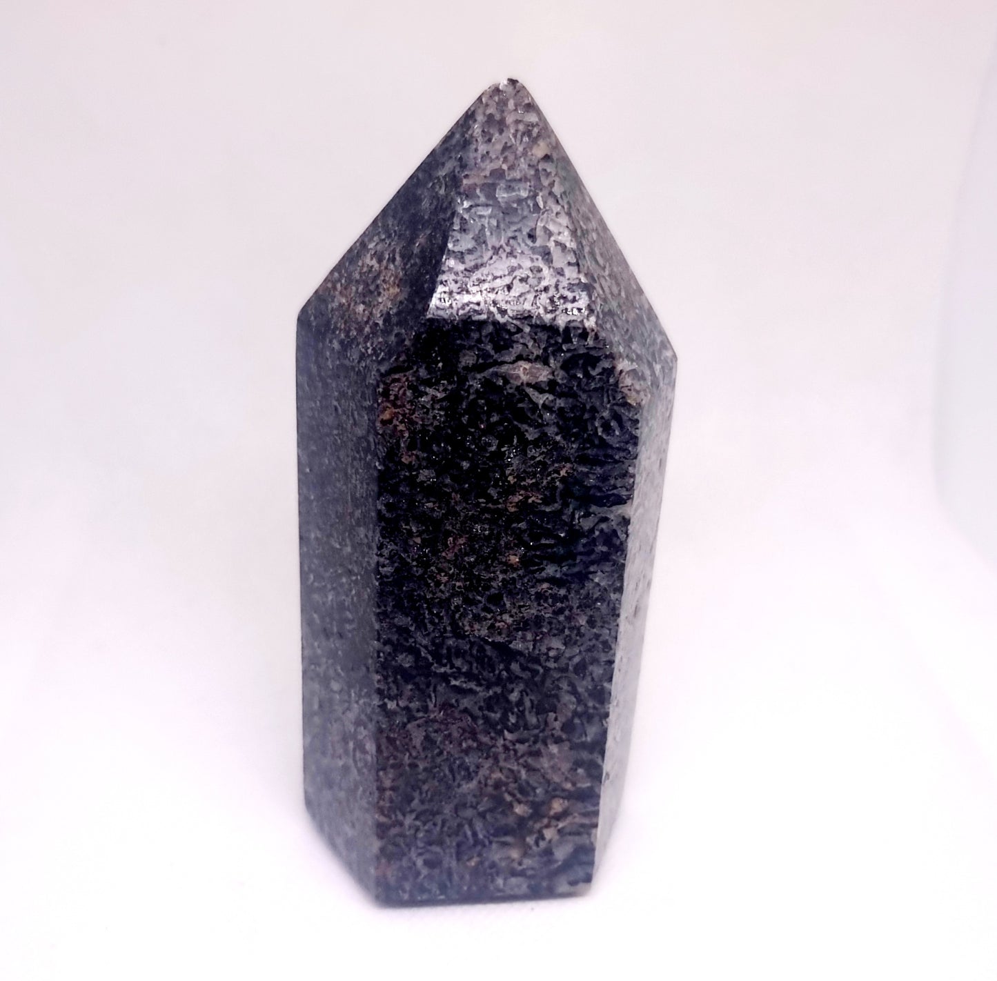 BLACK TOURMALINE POLISHED TOWER 12 cm - SHAMANIC PROTECTION