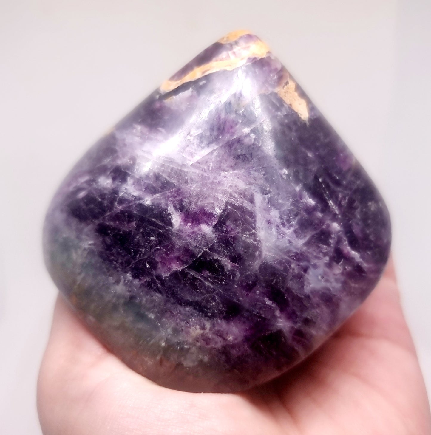 POLISHED RAINBOW FLUORITE FREE FORM 333 g - MENTAL CLARITY