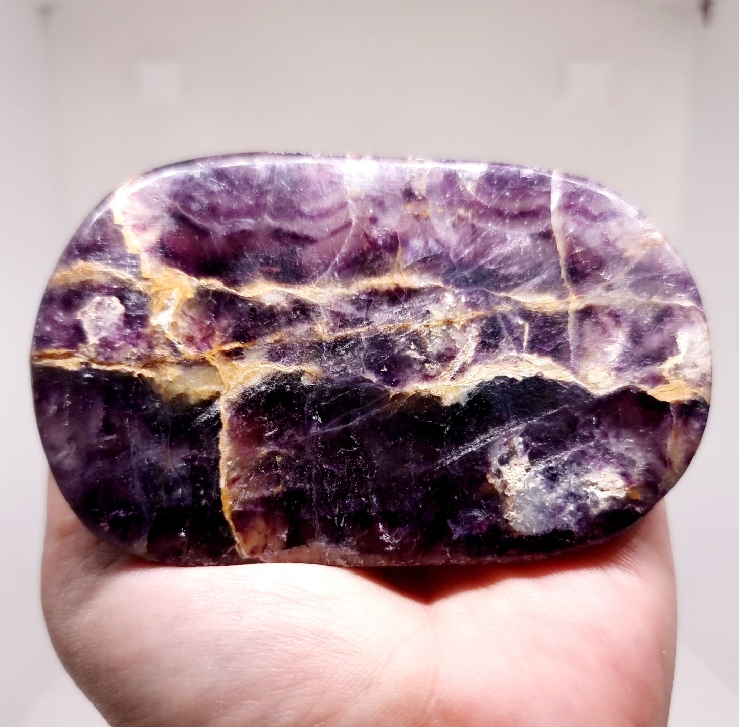 POLISHED RAINBOW FLUORITE FREE FORM 145 g - MENTAL CLARITY