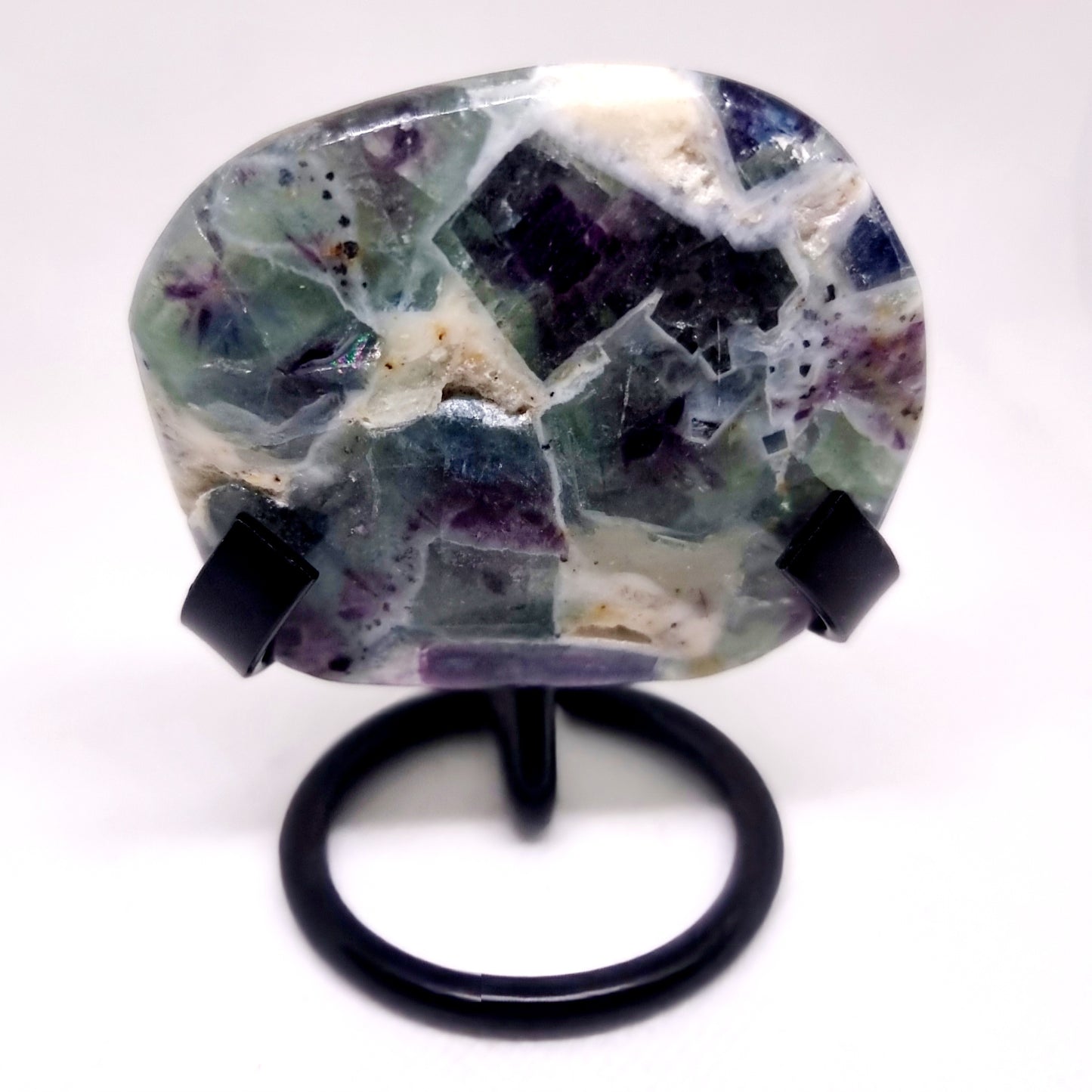 POLISHED WATERMELON FLUORITE FREE FORM 78 g - MENTAL CLARITY