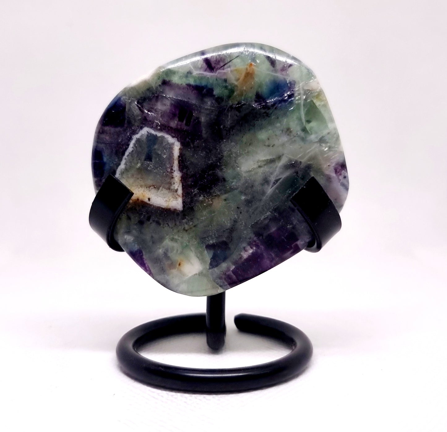 POLISHED WATERMELON FLUORITE FREE FORM 78 g - MENTAL CLARITY