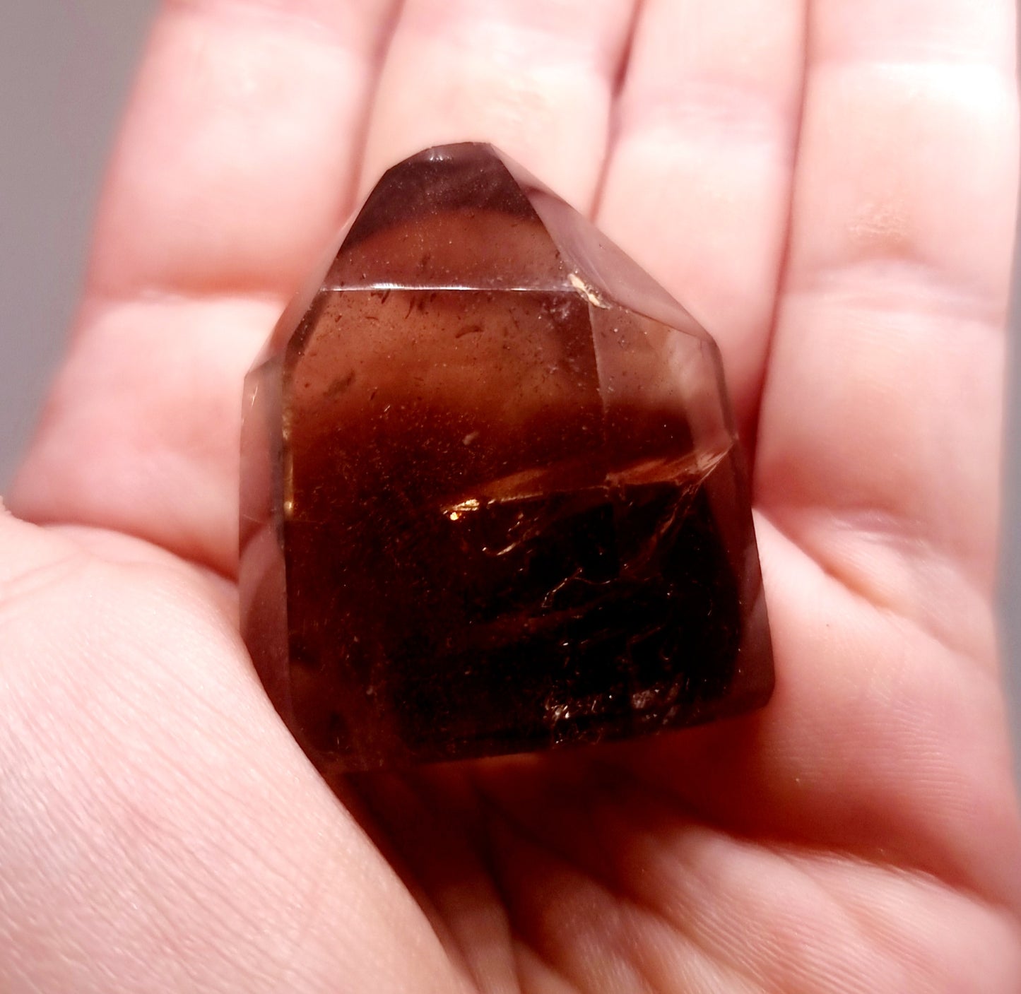 SMOKY PHANTOM QUARTZ POINT 43 g - GROUNDING & PROTECTION