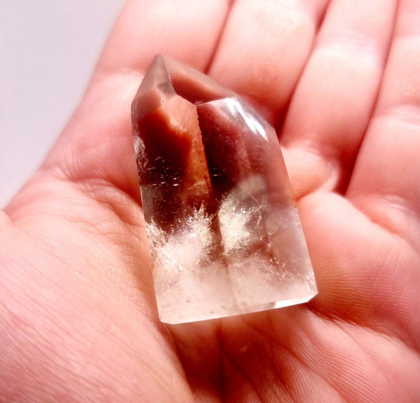 SMOKY PHANTOM QUARTZ POINT 38 g - GROUNDING & PROTECTION