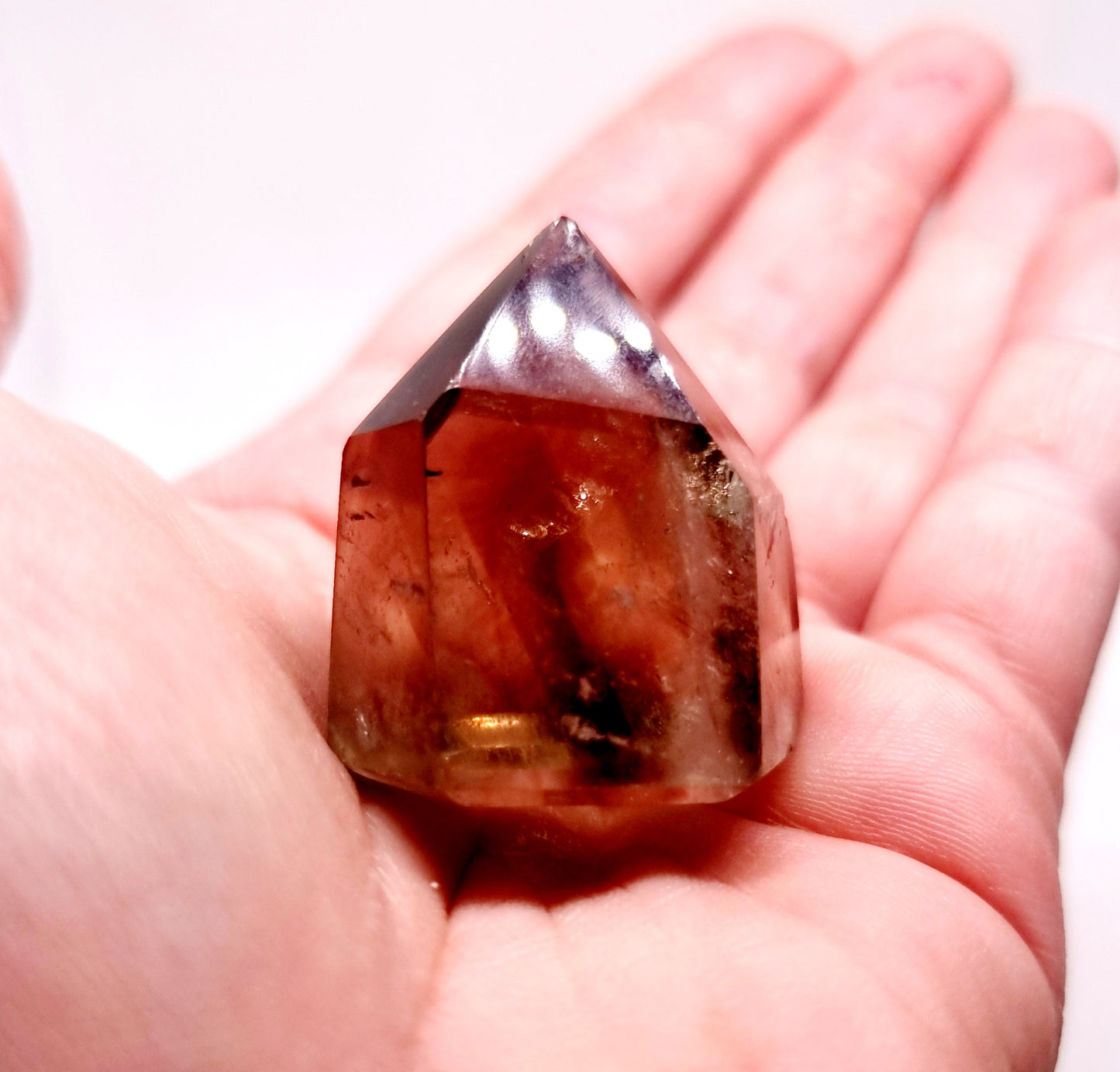 SMOKY PHANTOM QUARTZ POINT 35 g - GROUNDING & PROTECTION