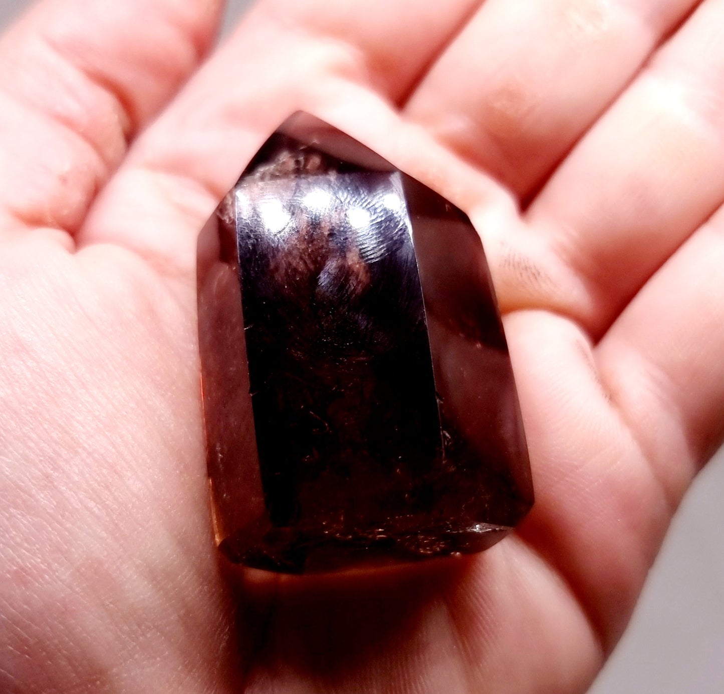 SMOKY PHANTOM QUARTZ POINT 55 g - GROUNDING & PROTECTION