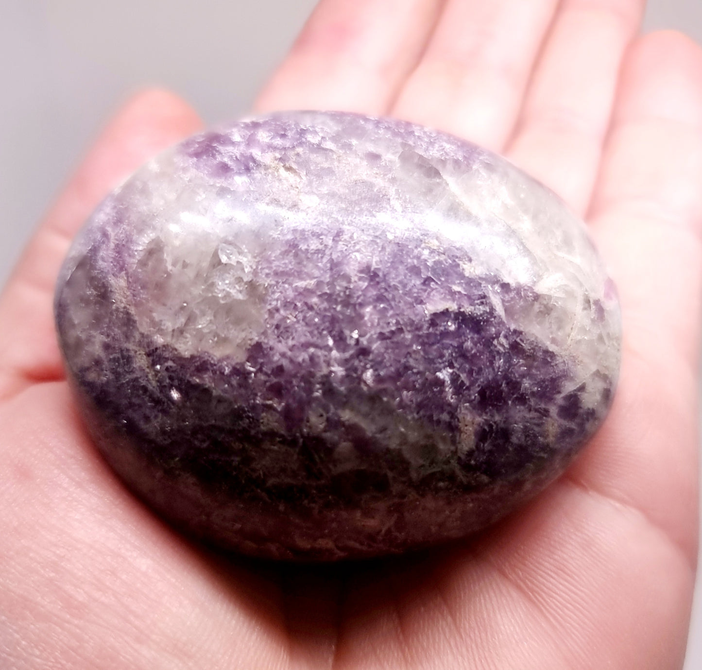 LEPIDOLITE POLISHED GALLET 131 g - AKASHIC RECORDS