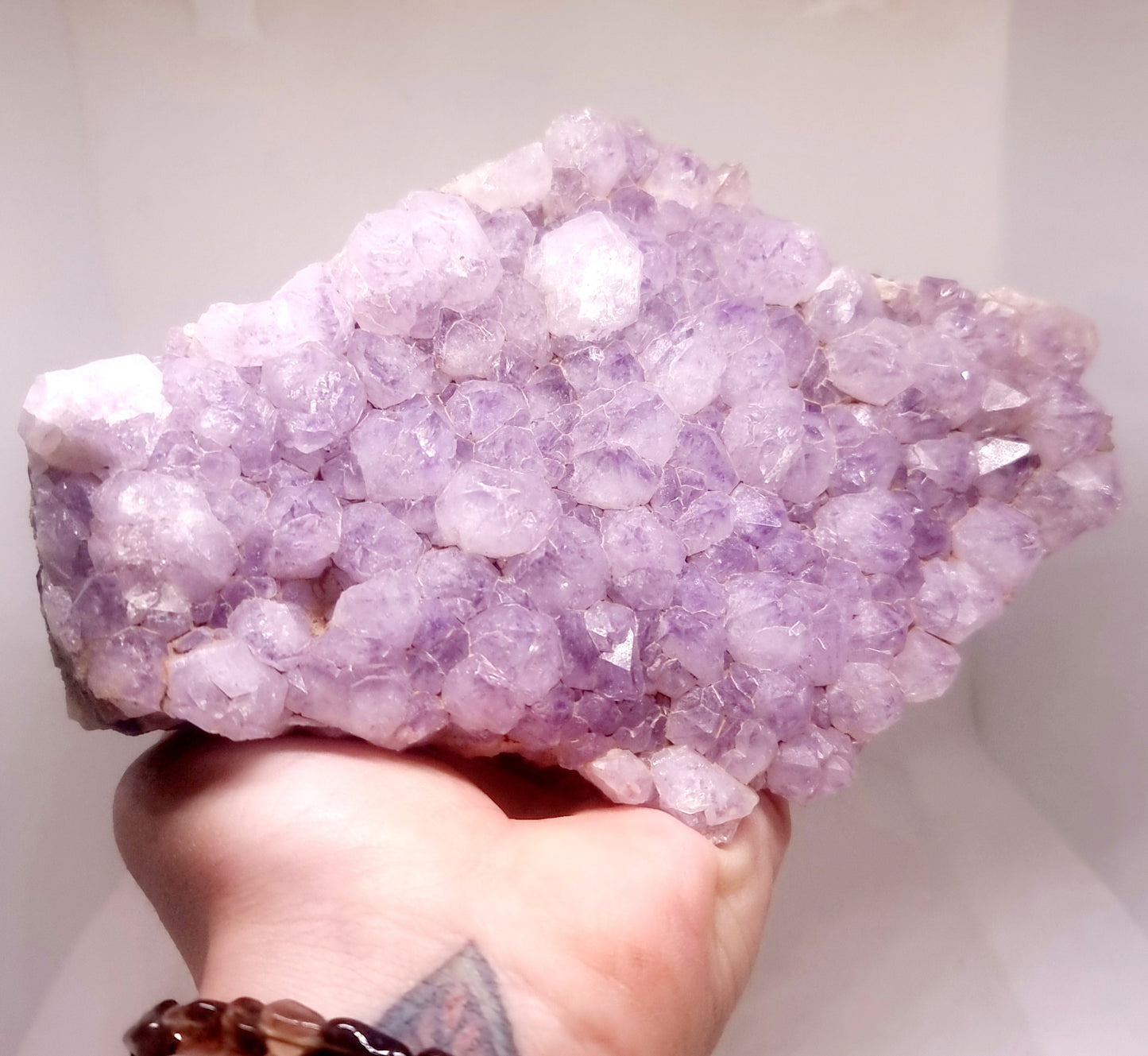 NATURAL AMETHYST PHANTOM QUARTZ CLUSTER 1.05 kg - INTUITION