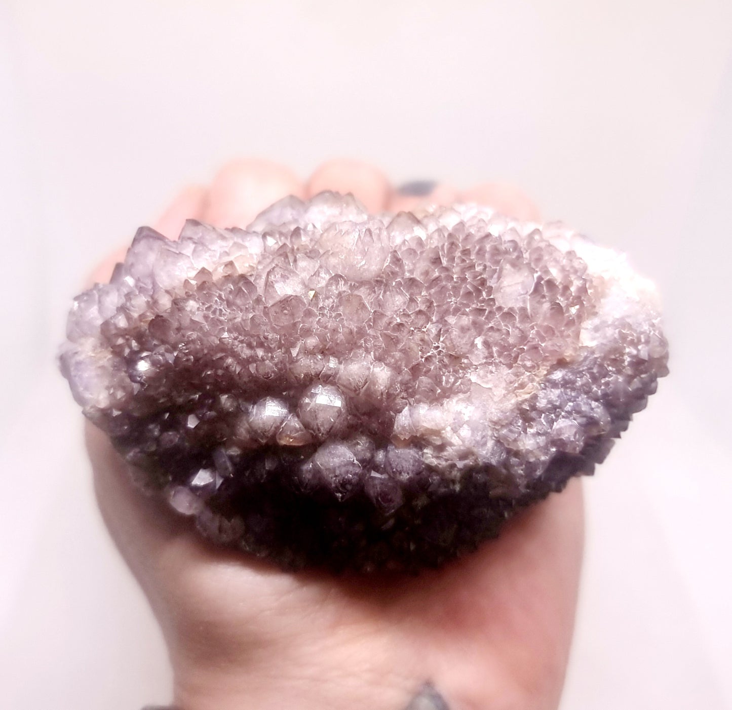 NATURAL AMETHYST PHANTOM QUARTZ CLUSTER 272 g - INTUITION
