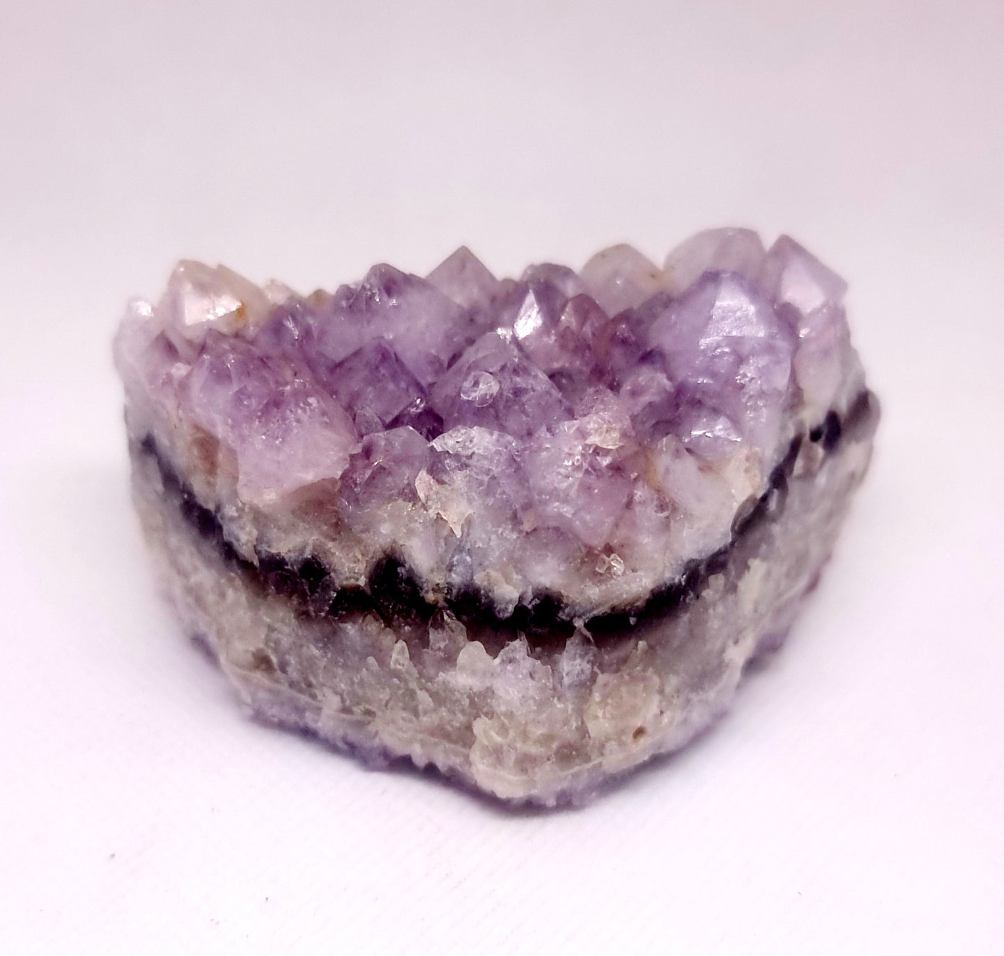 NATURAL AMETHYST PHANTOM QUARTZ CLUSTER 302 g - INTUITION