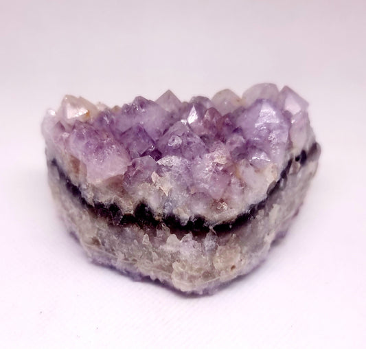NATURAL AMETHYST PHANTOM QUARTZ CLUSTER 302 g - INTUITION