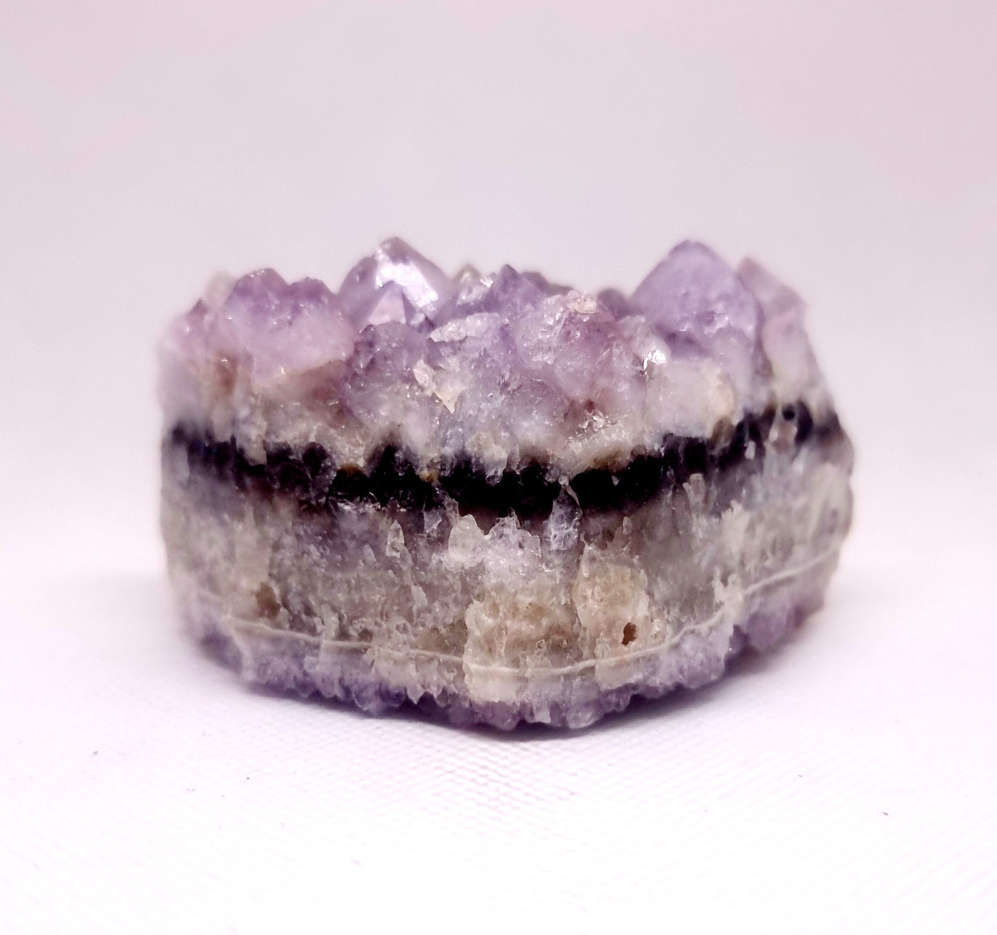 NATURAL AMETHYST PHANTOM QUARTZ CLUSTER 302 g - INTUITION