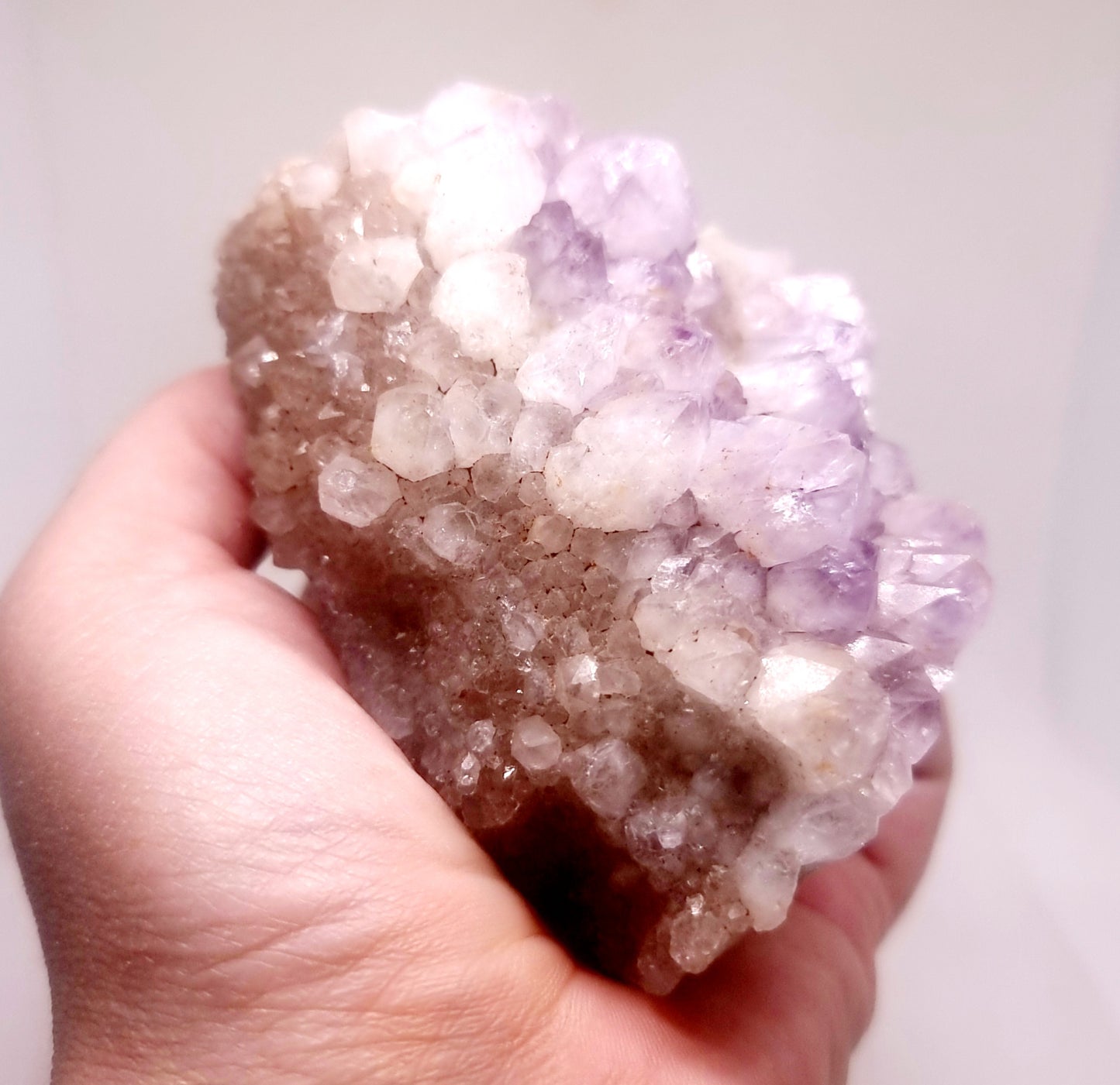 NATURAL AMETHYST PHANTOM QUARTZ CLUSTER 302 g - INTUITION