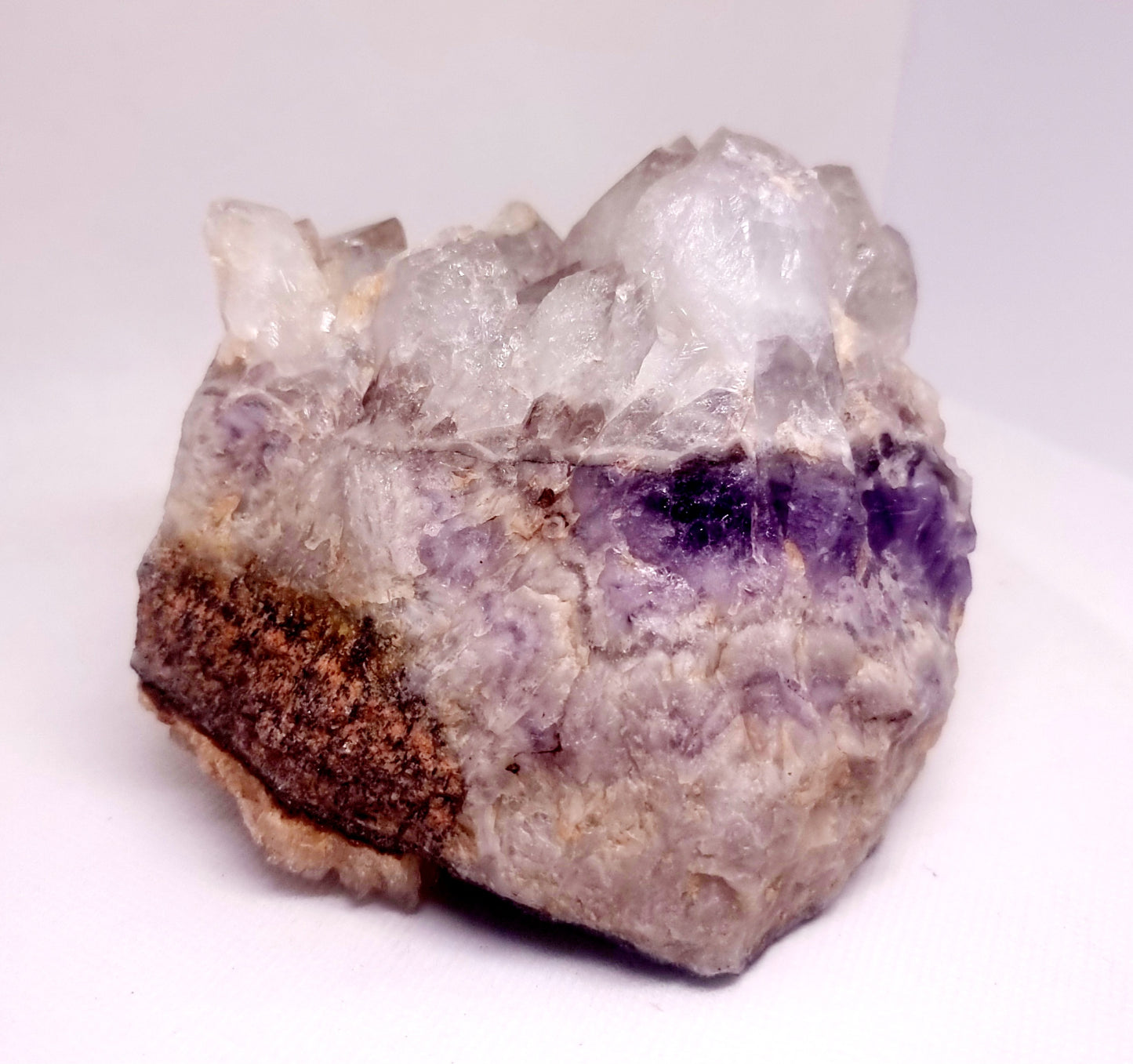 PHANTOM CLEAR QUARTZ CLUSTER 923 g - MASTER HEALER / ENERGY AMPLIFIER