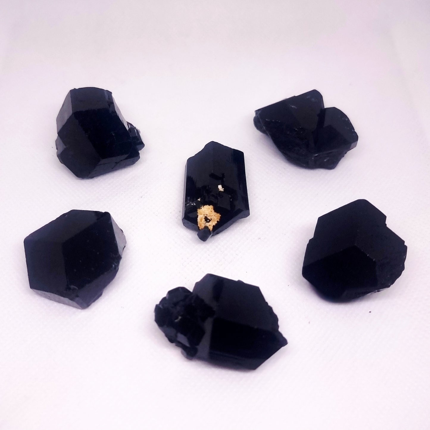 BLACK SCHORL TOURMALINE MED SPECIMENS - SHAMANIC PROTECTION