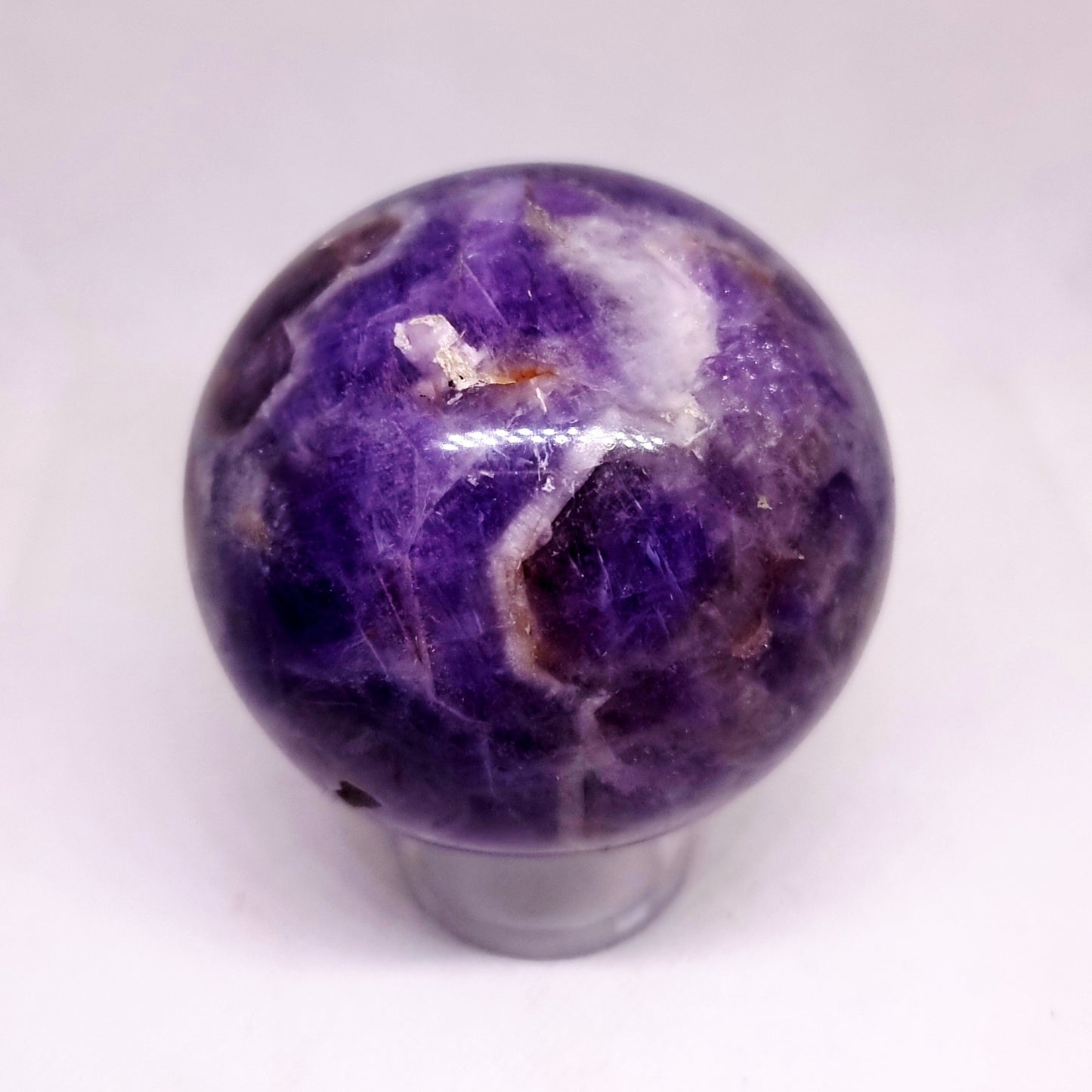 CHEVRON AMETHYST POLISHED SPHERE 8 cm ( 669 g ) - INTUITION