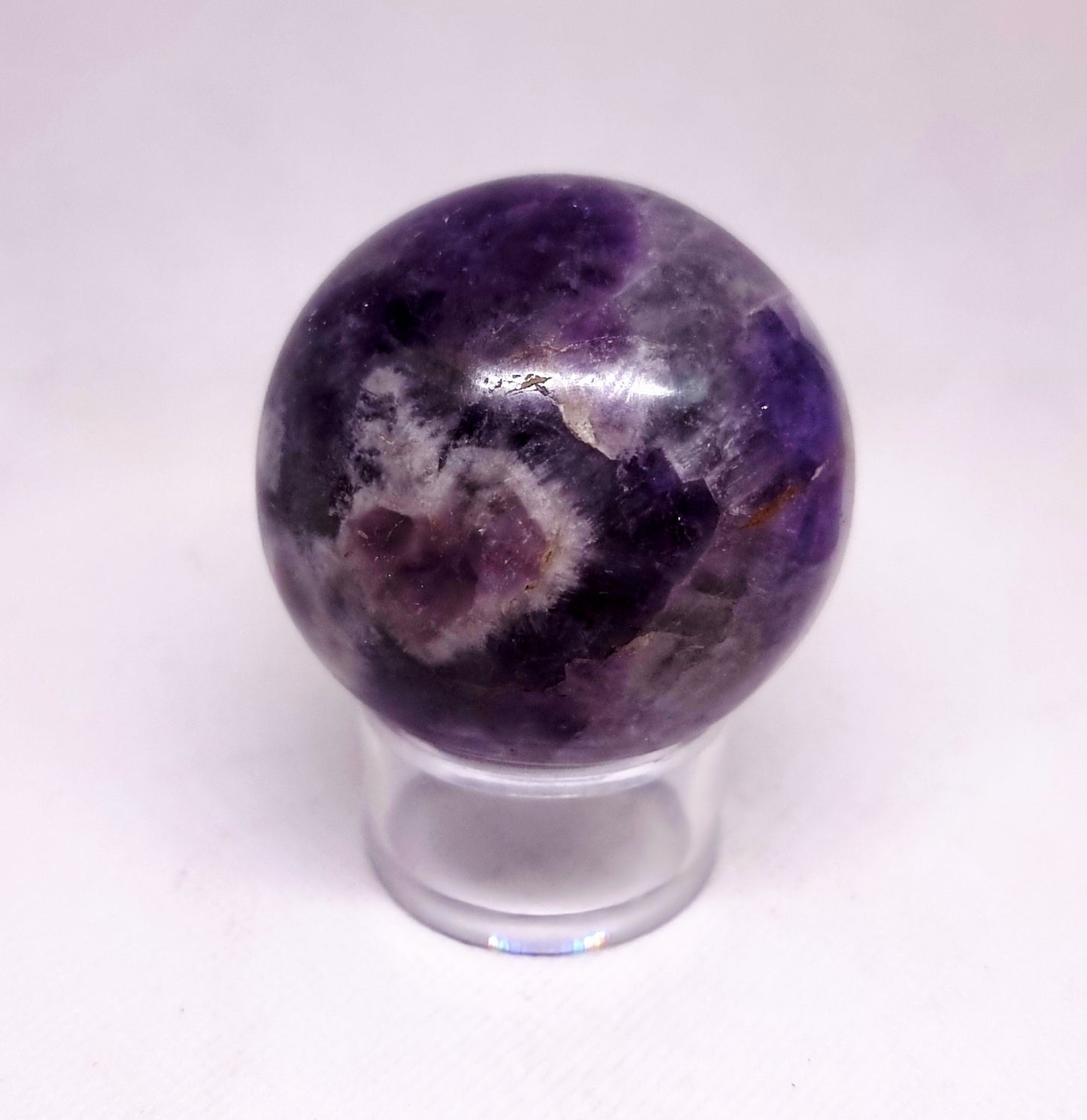 CHEVRON AMETHYST POLISHED SPHERE 5 cm - INTUITION
