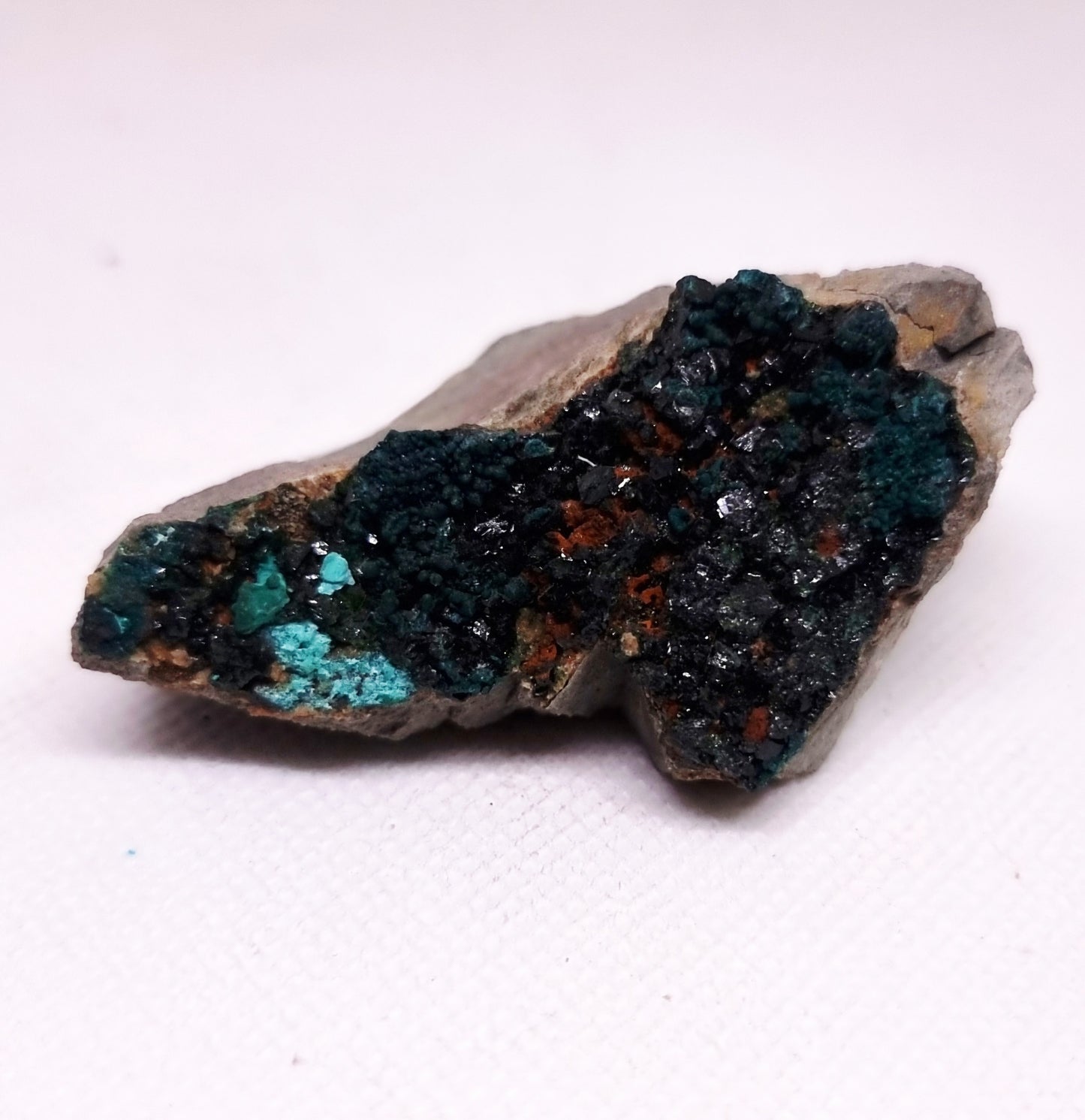 RARE LIBETHENITE ON DOLOMITE SPECIMEN 97 g - BALANCING