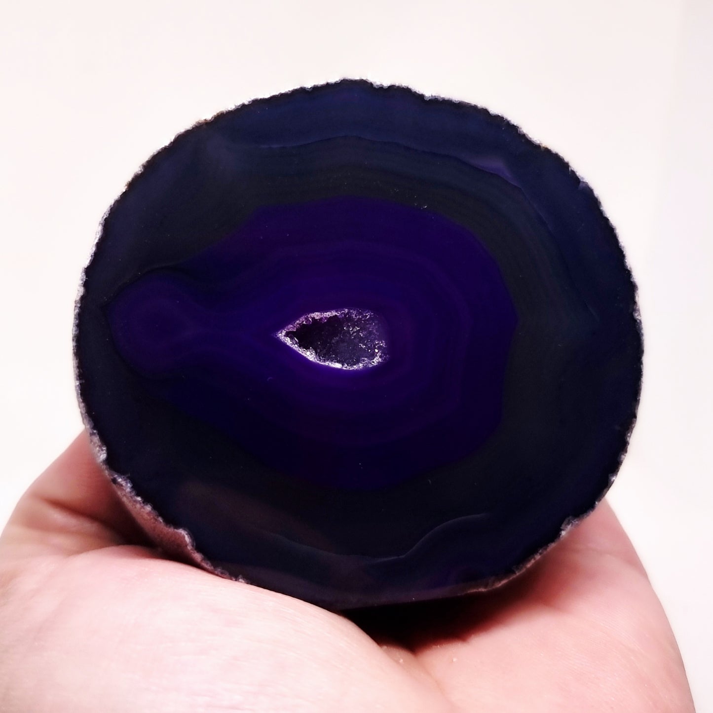 PURPLE AGATE GEODE 326 g - INTUITION & DIVINITY