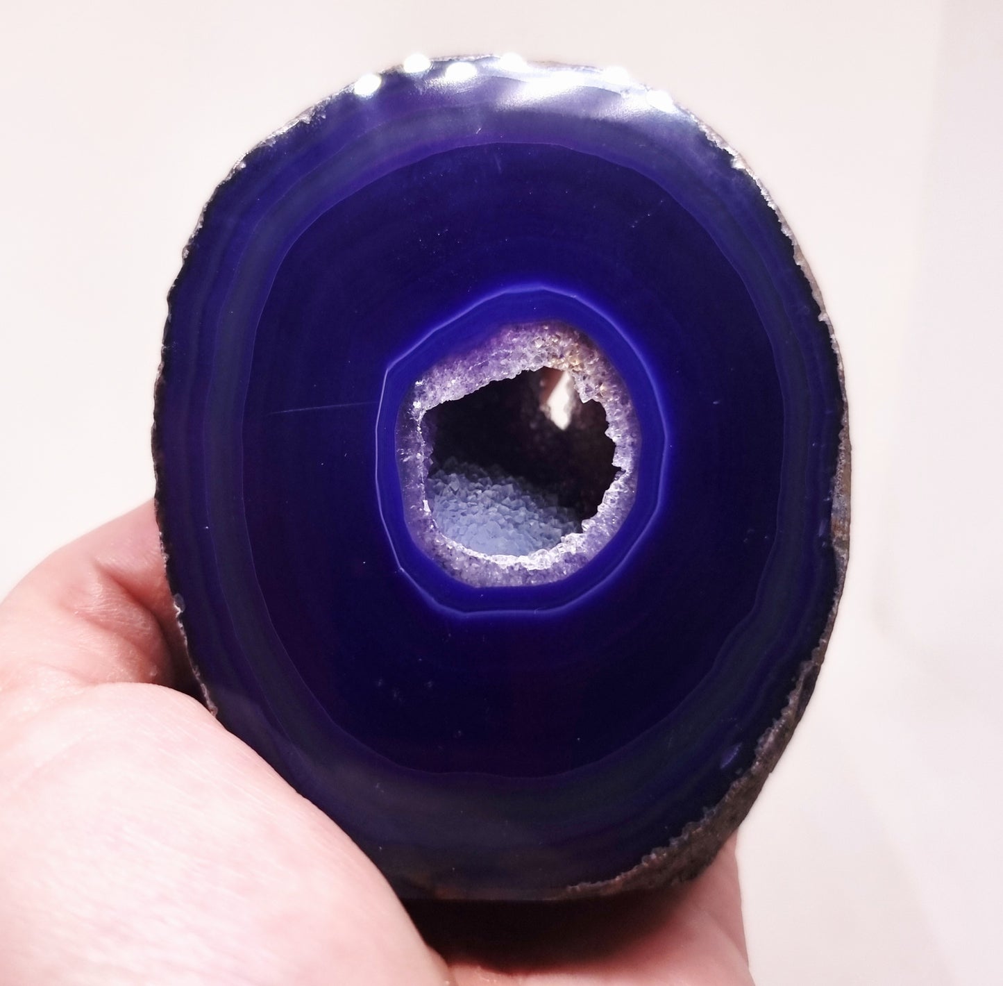 PURPLE AGATE GEODE 357 g - INTUITION & DIVINITY