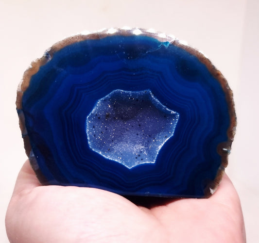 TEAL AGATE GEODE 249 g - INNER PEACE