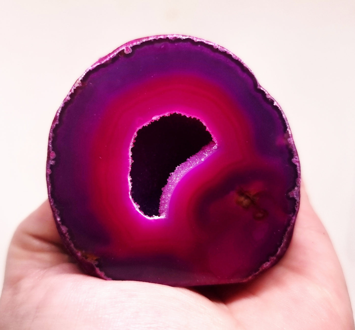 PINK AGATE GEODE 202 g - PASSION