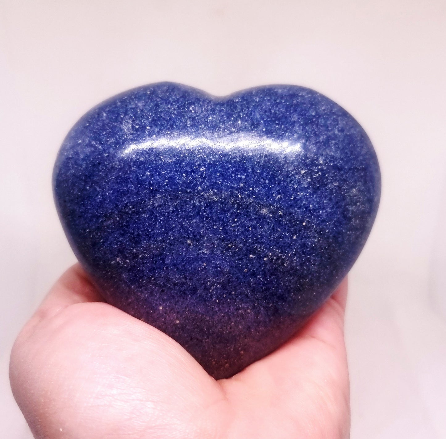 LAZULITE POLISHED HEART 9 cm - INTUITION
